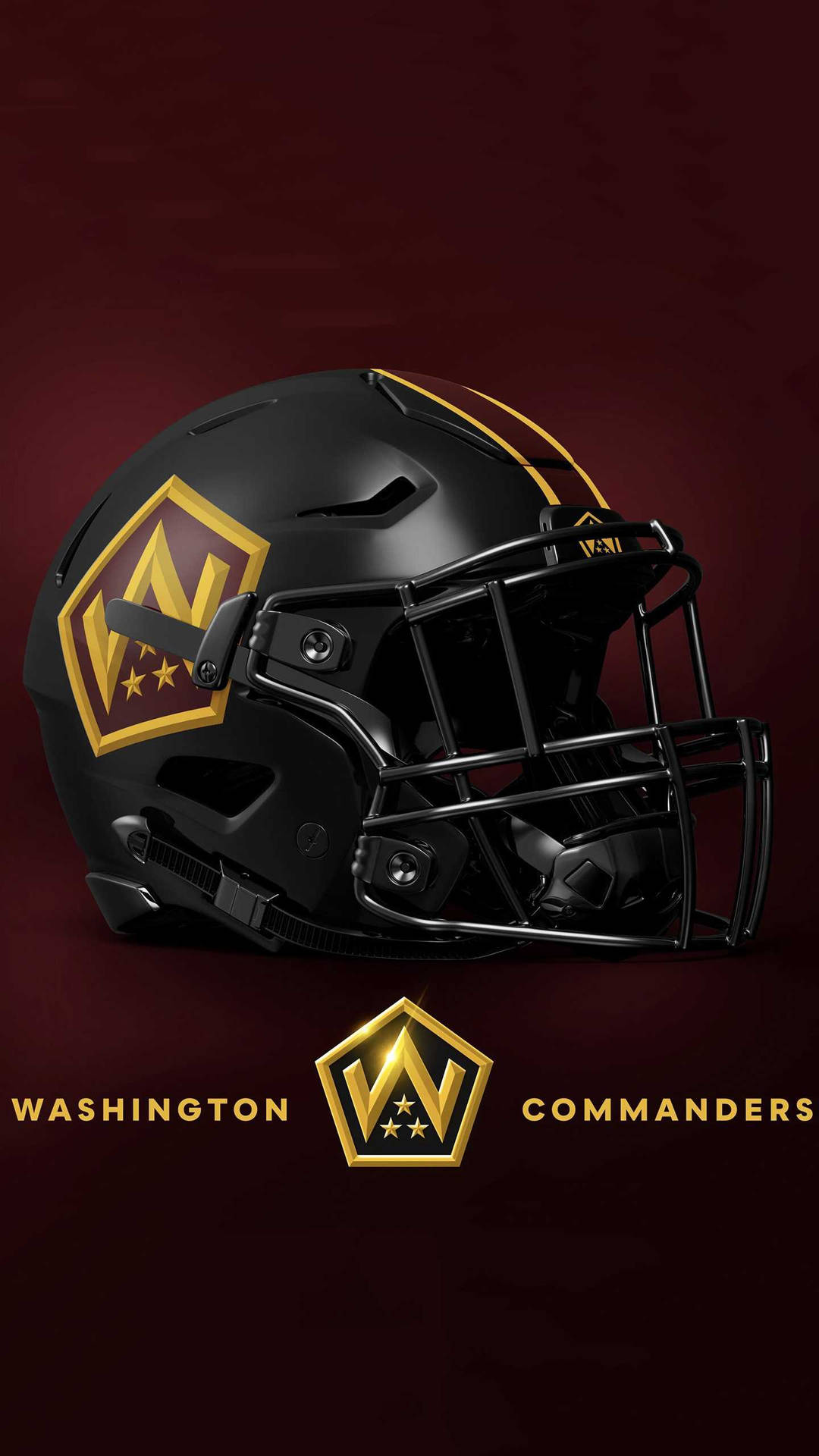 Washington Commanders Football Helmet Background
