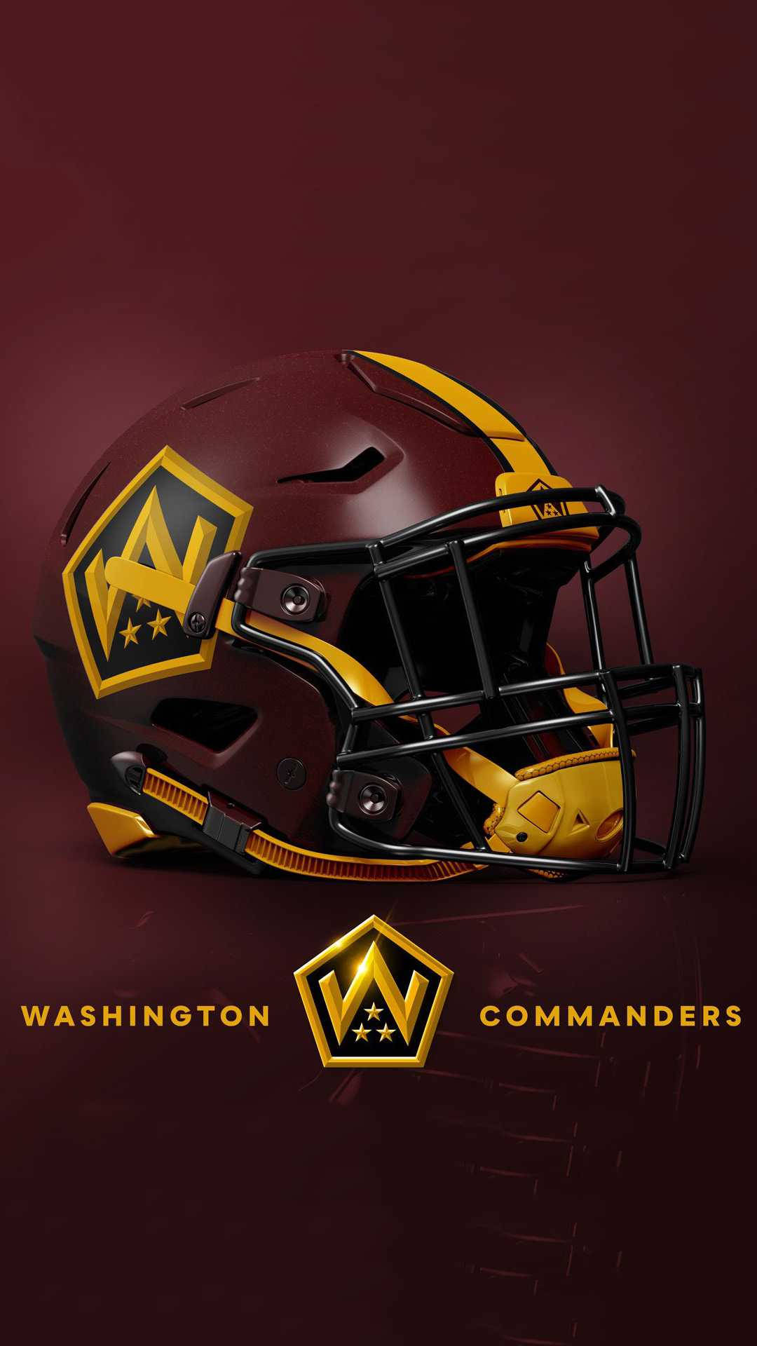 Washington Commanders Football Helmet Background