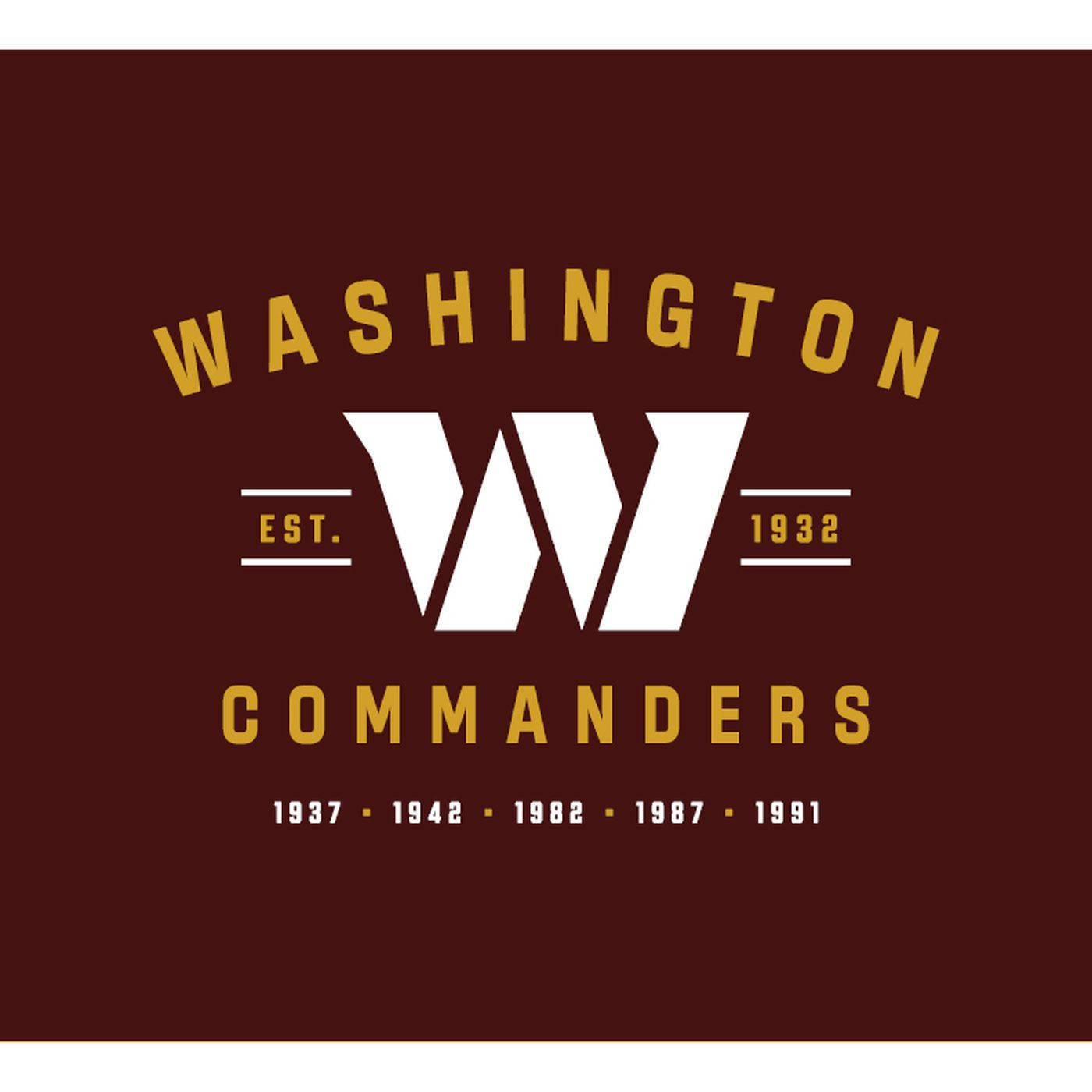 Washington Commanders Word Mark Background
