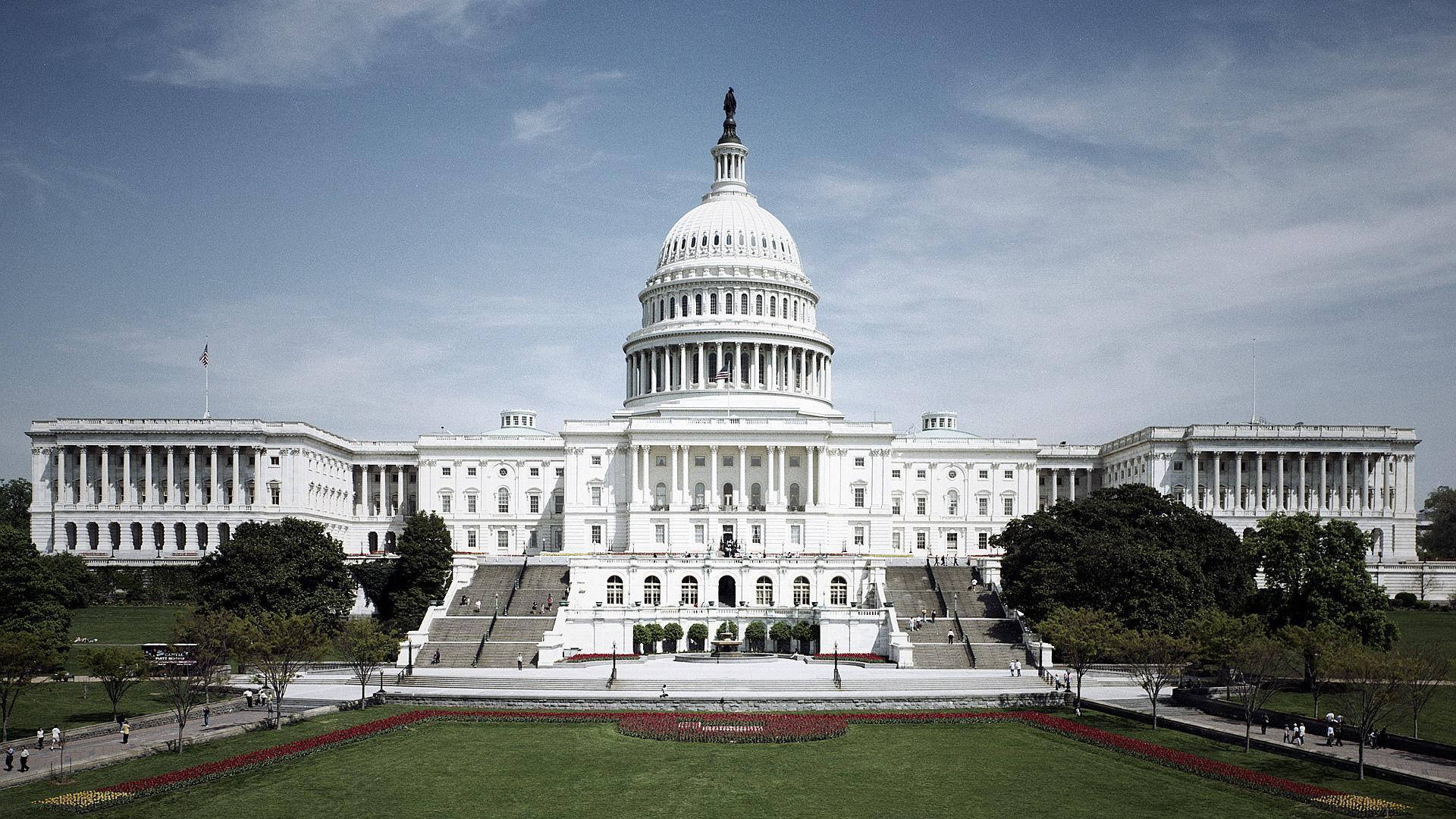 Washington, Dc Capitol Front View