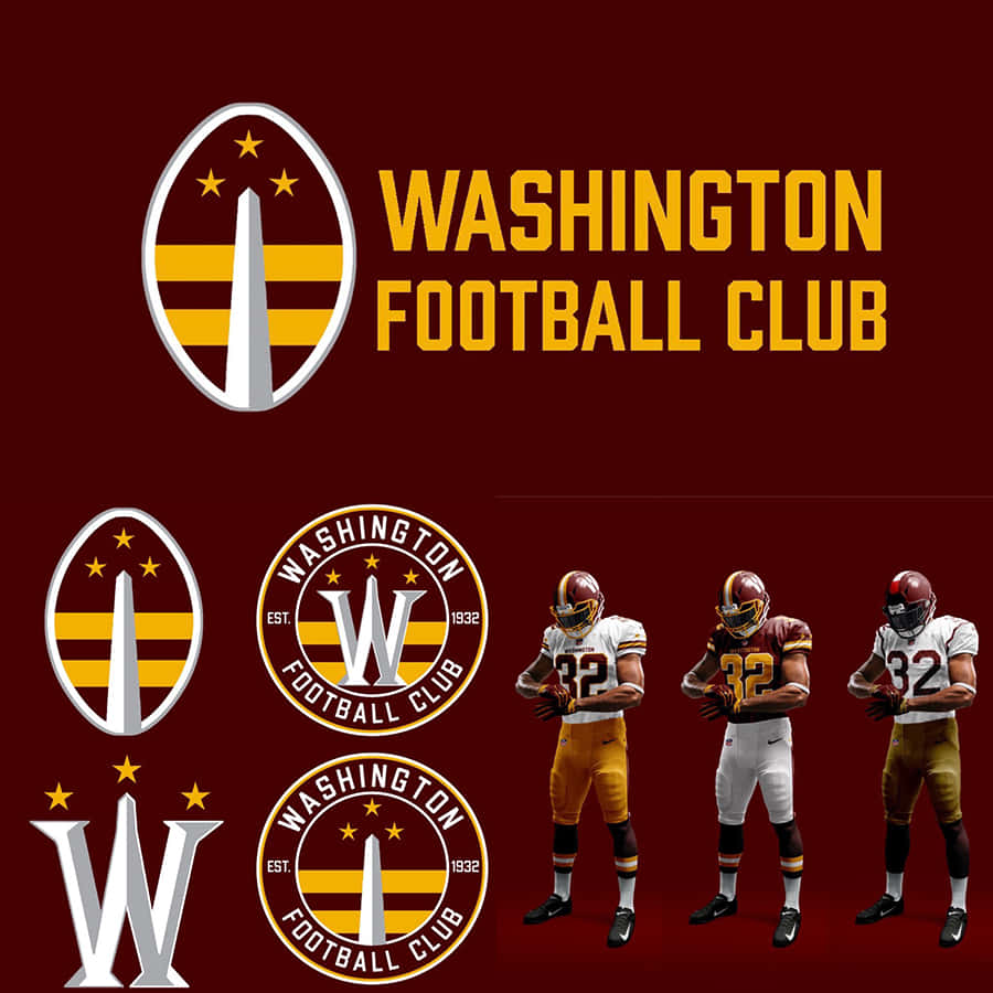 Washington Football Team In Action Background