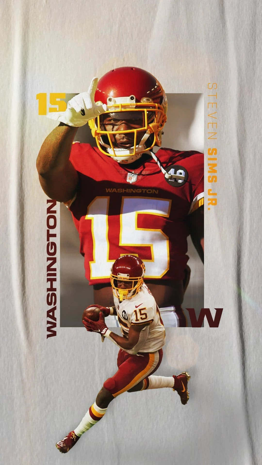 Washington Football Team In Action Background