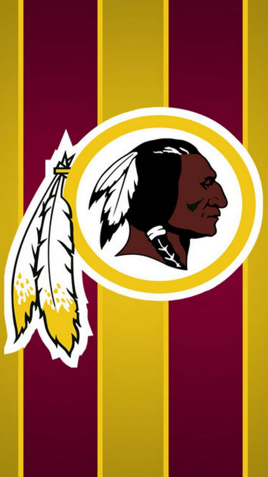 Washington Football Team In Action On The Field Background