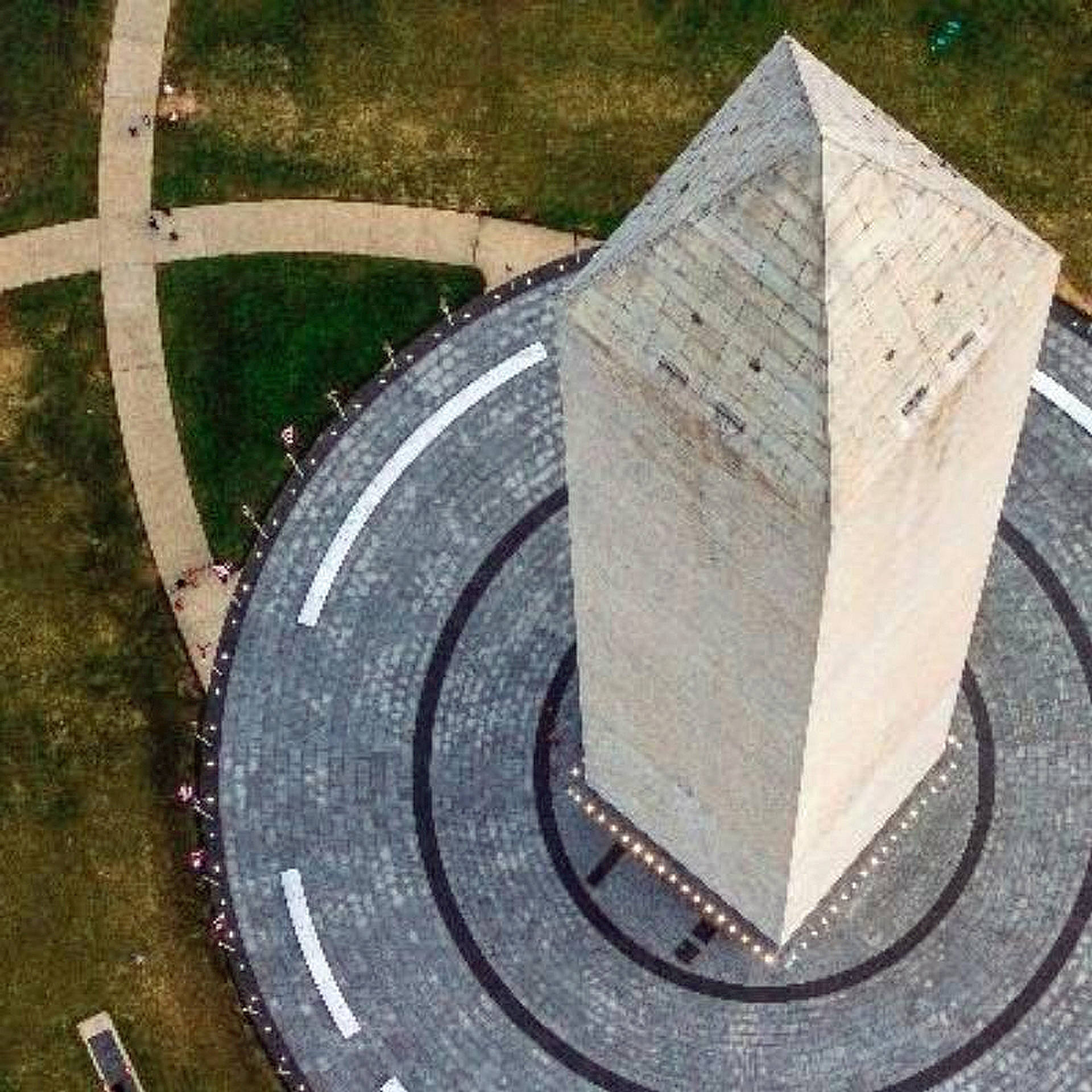 Washington Monument Top View