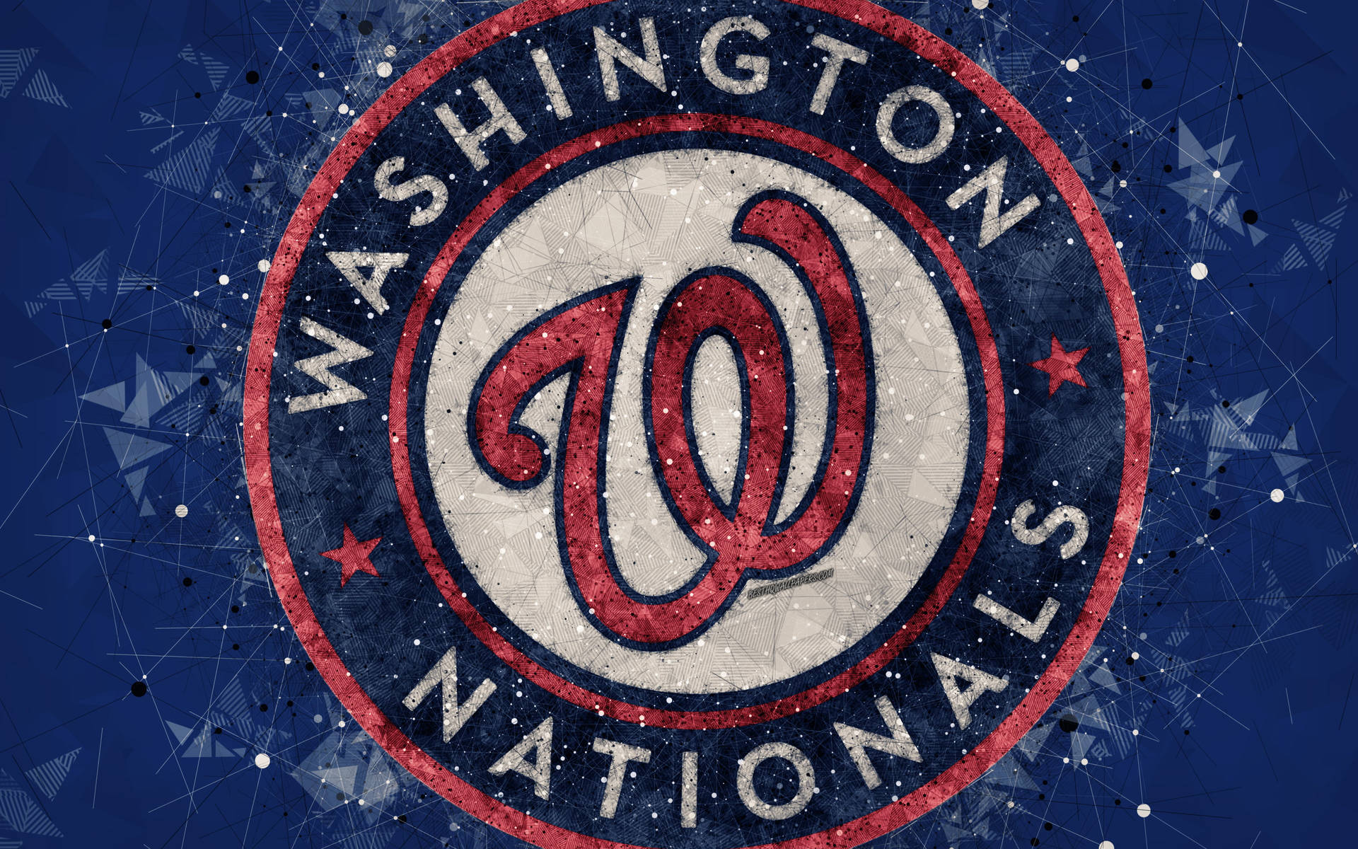 Washington Nationals Geometric Logo Background