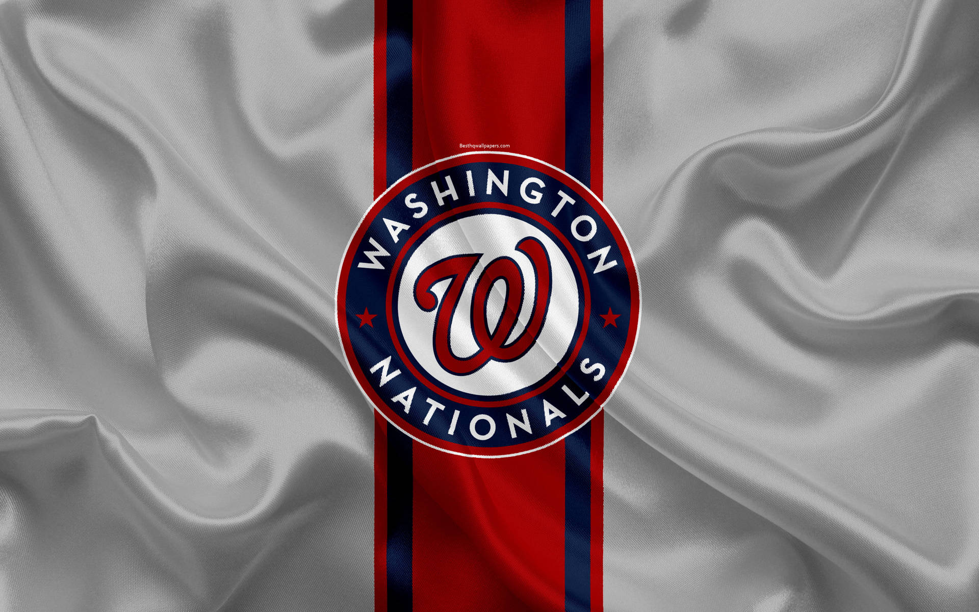 Washington Nationals White Flag Background