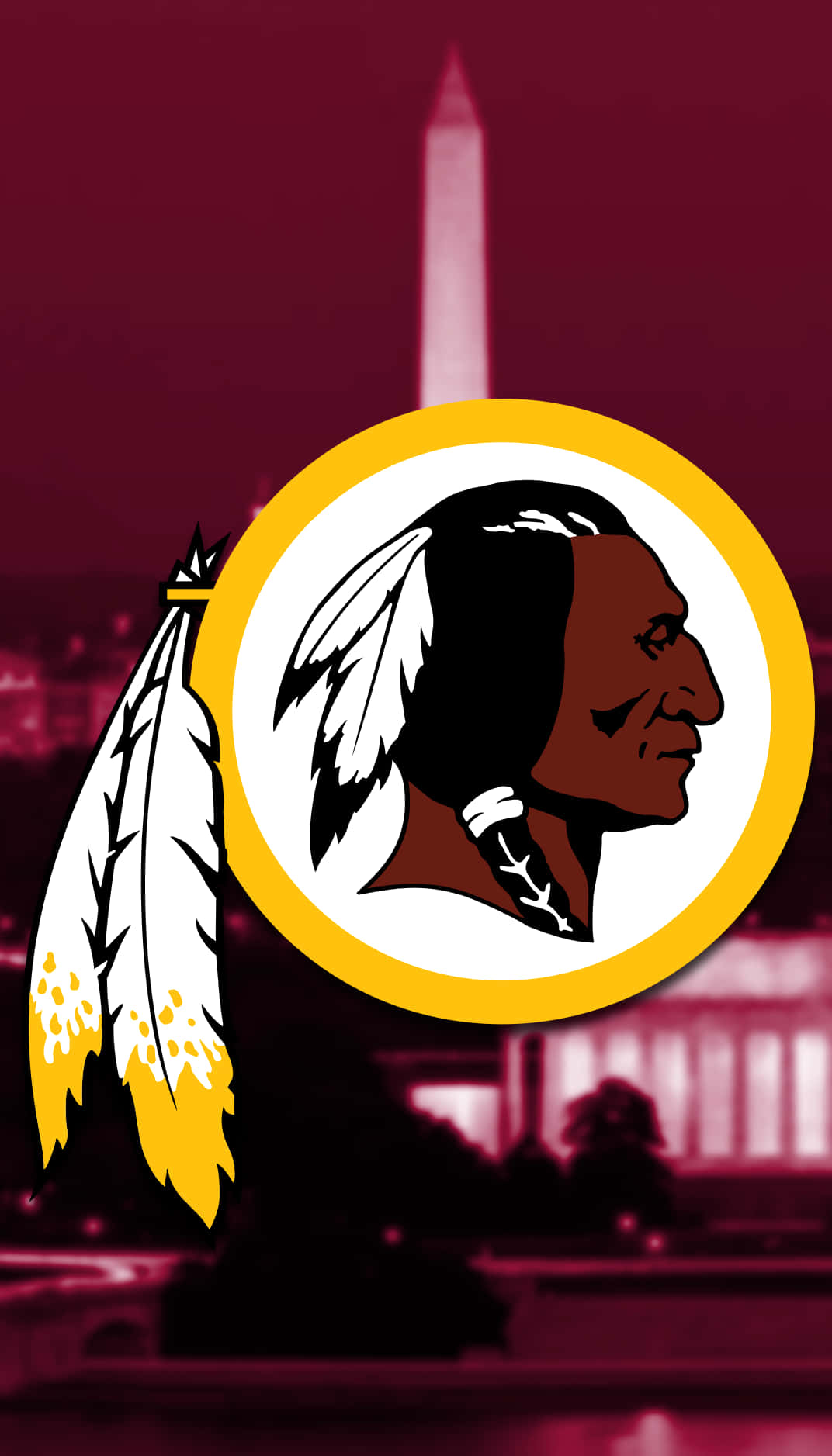 Washington Redskins Fans Cheering On Their Team Background