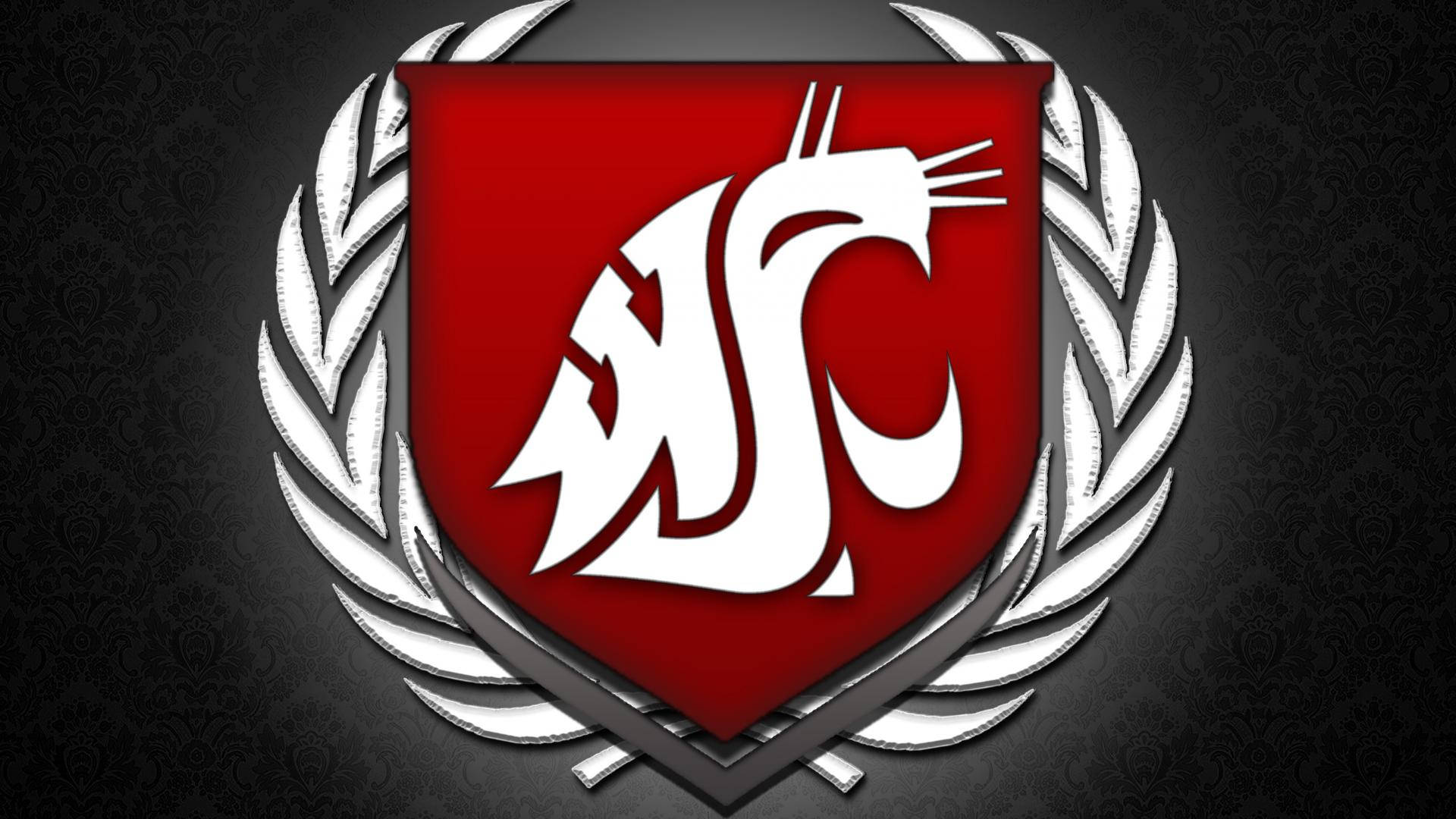 Washington State University Cougars Logo Black Background