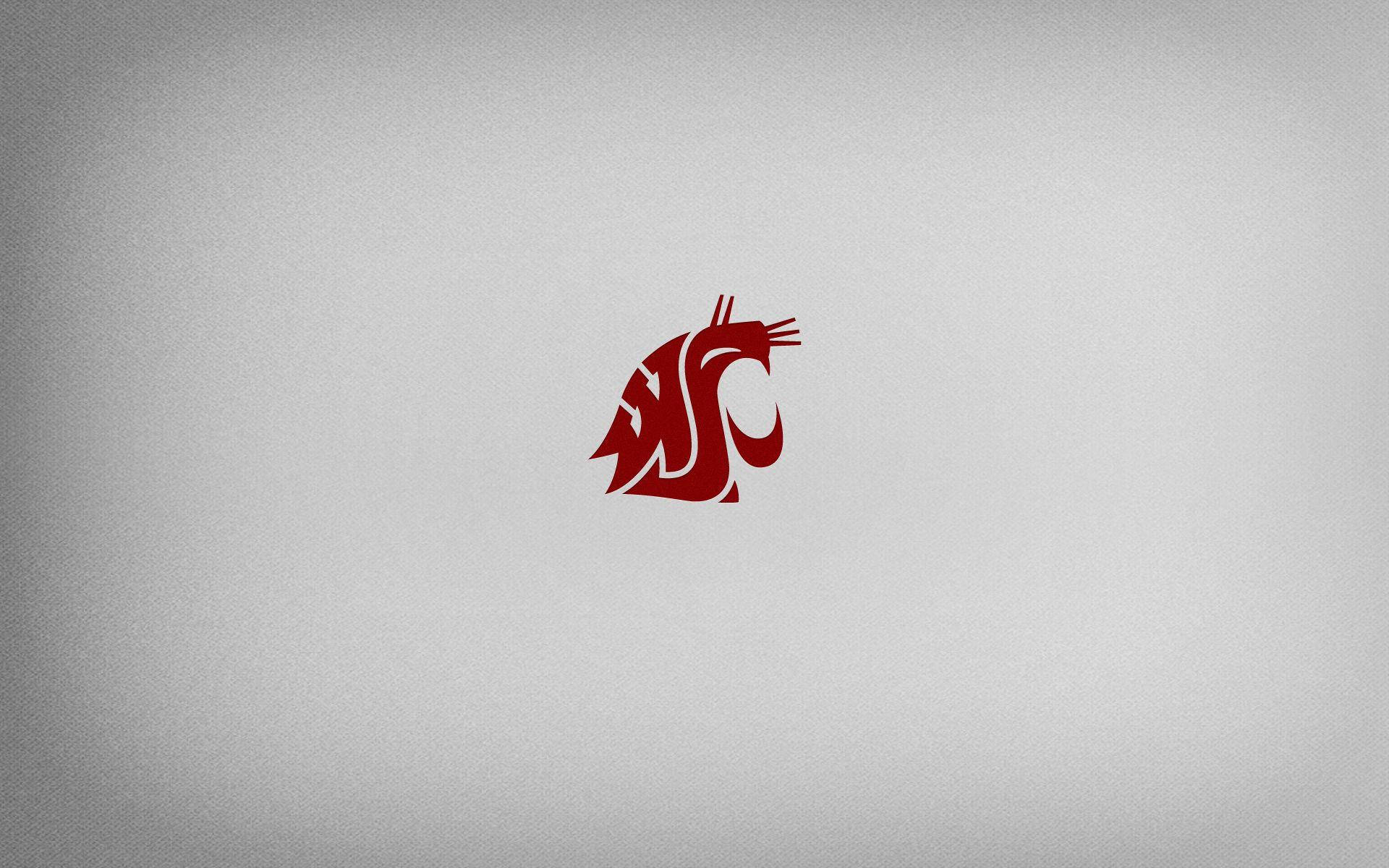 Washington State University Cougars Logo Gray Background