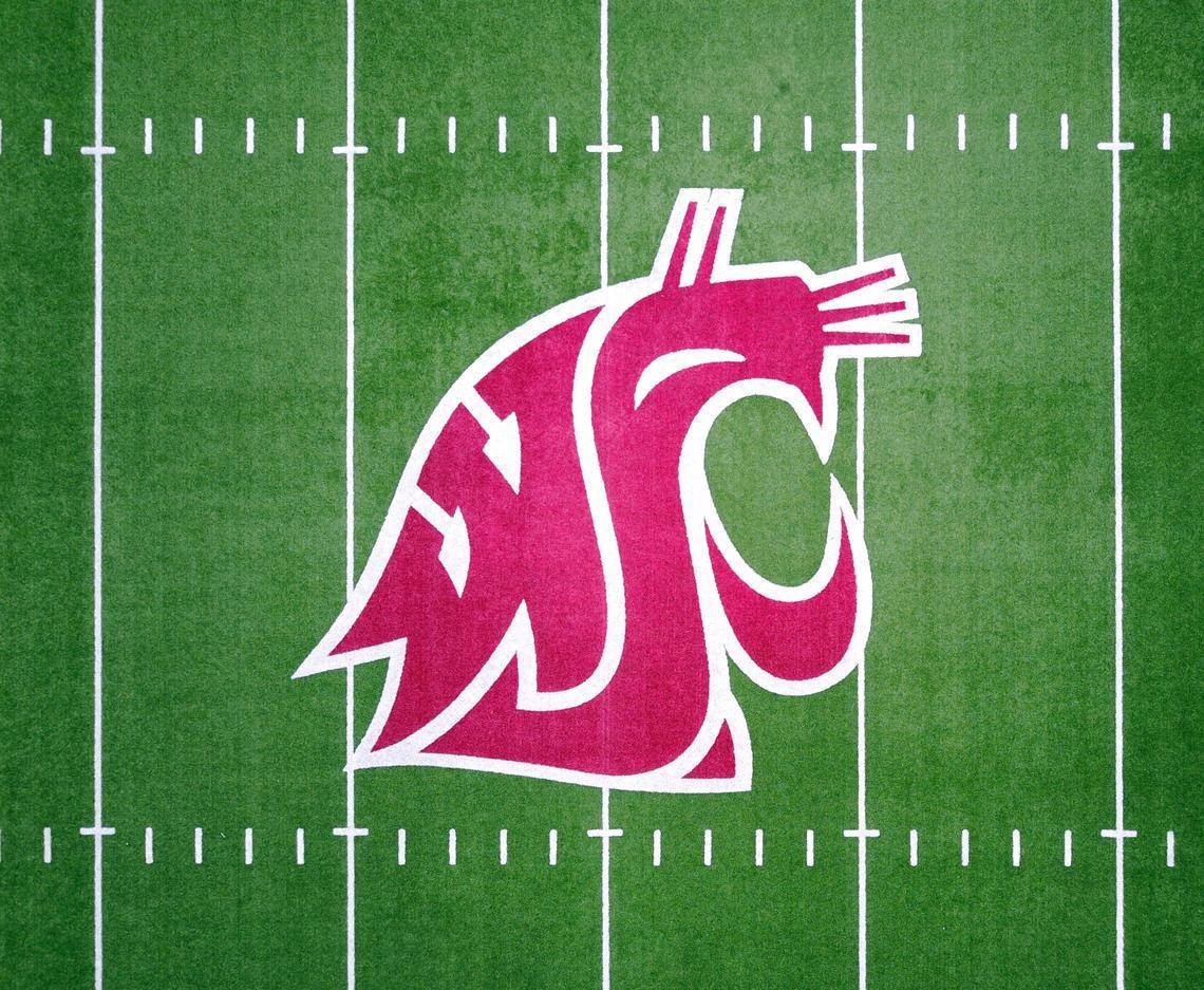 Washington State University Logo On Field Background