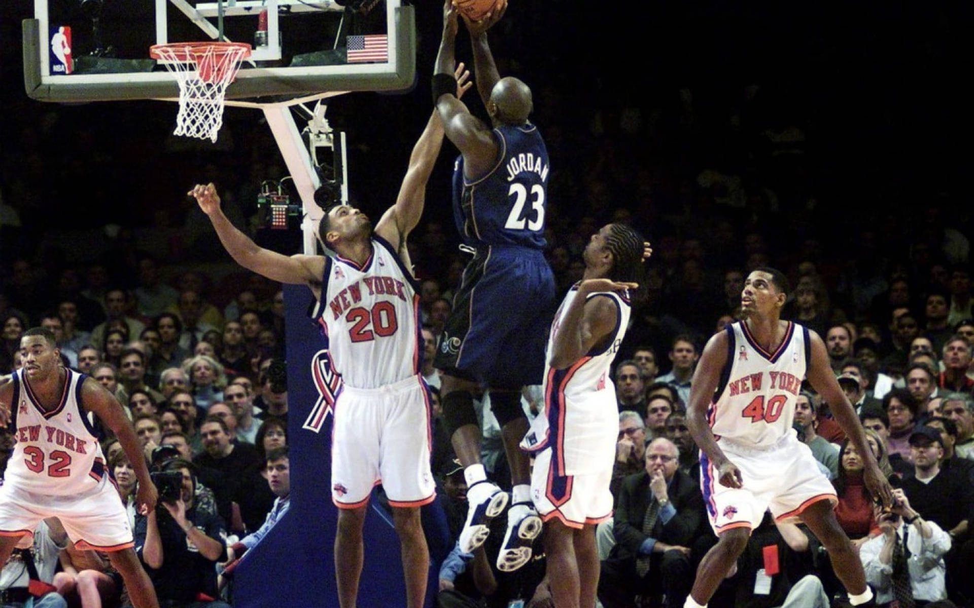 Washington Wizards Michael Jordan Jump Shot Background