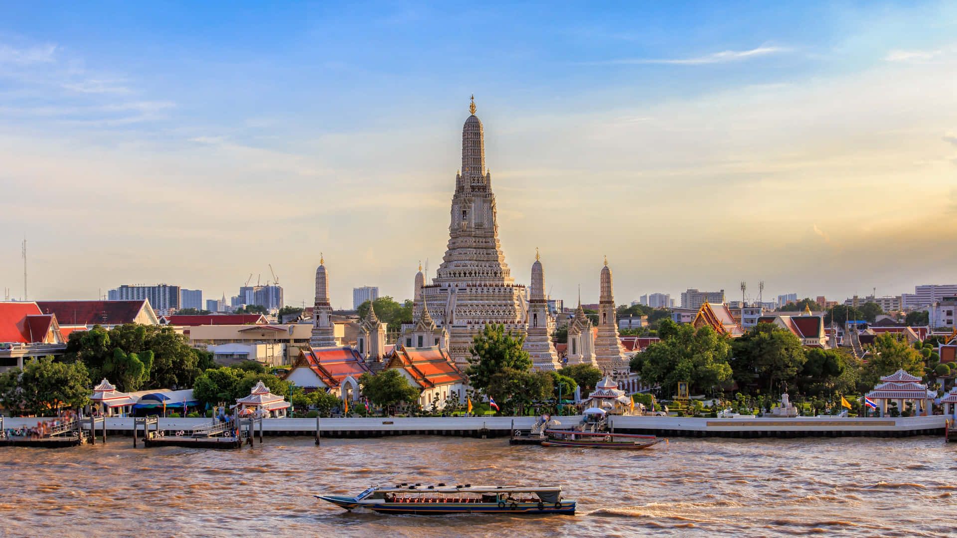 Wat Arun From A Distance