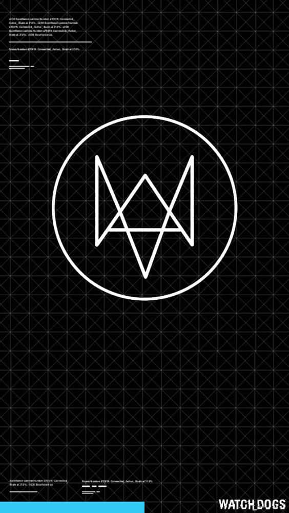 Watch Dogs Logo On A Black Background