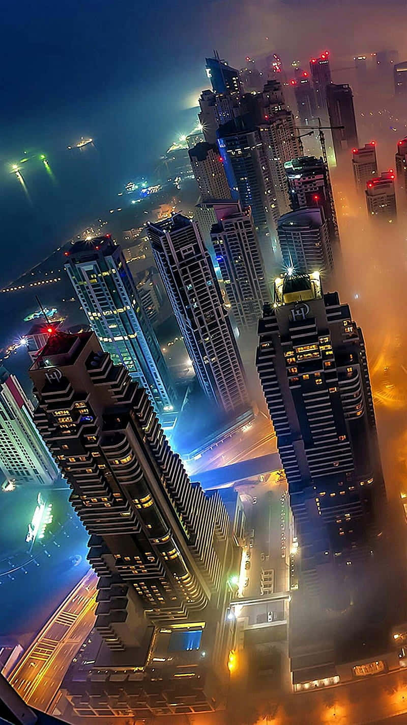 Watch The Magical Nightfall Of The City Of Chicago Background