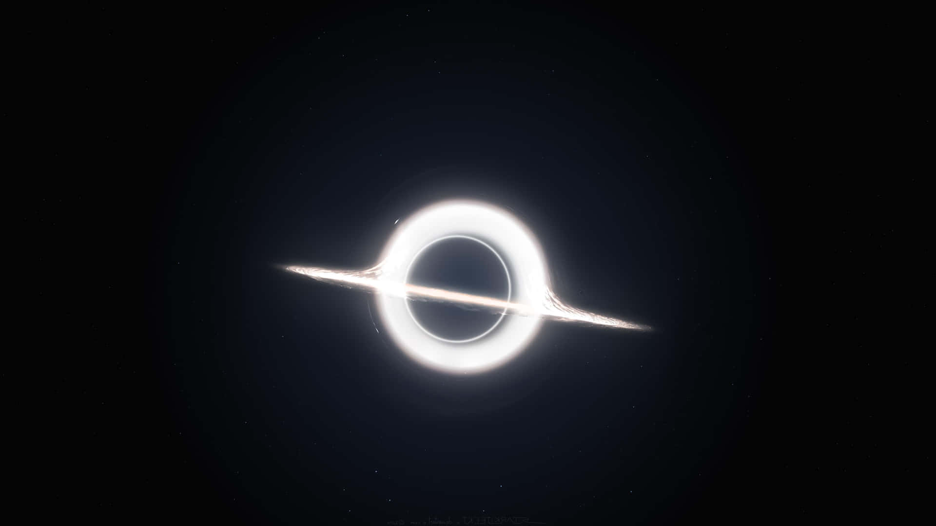 Watching A Black Hole Appear In Interstellar Space Background