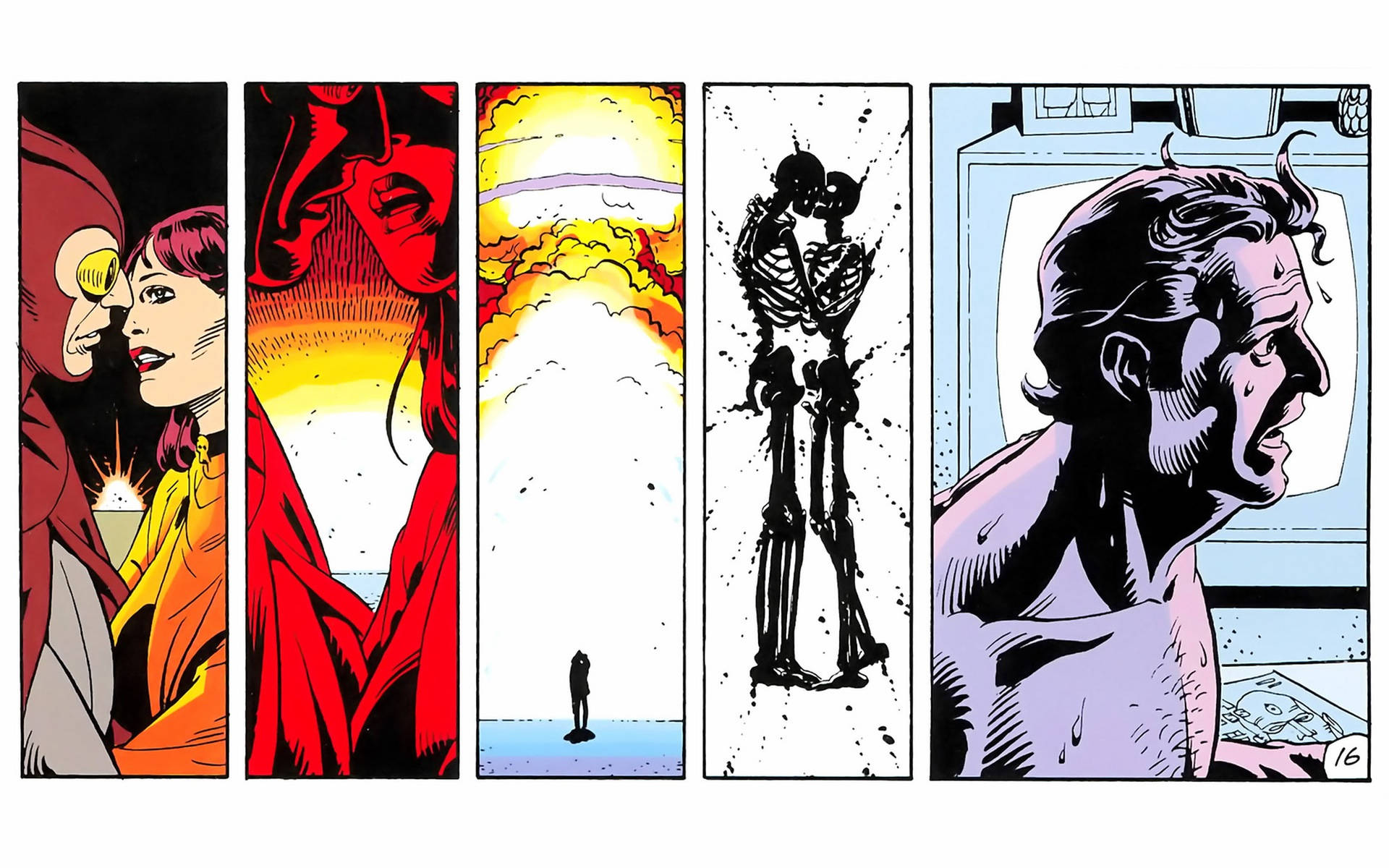 Watchmen Comic Panels Background