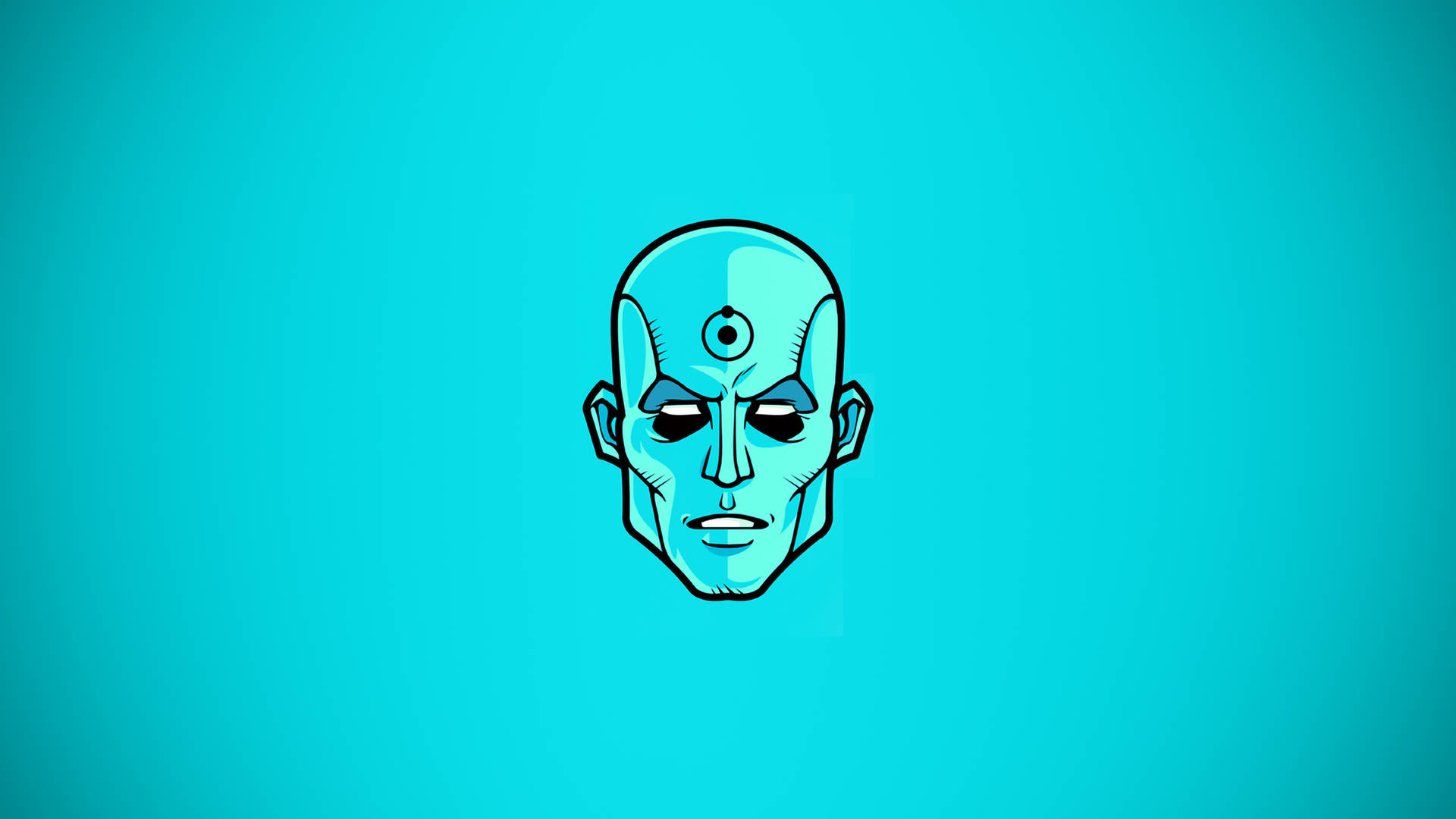 Watchmen Doctor Manhattan Face Background