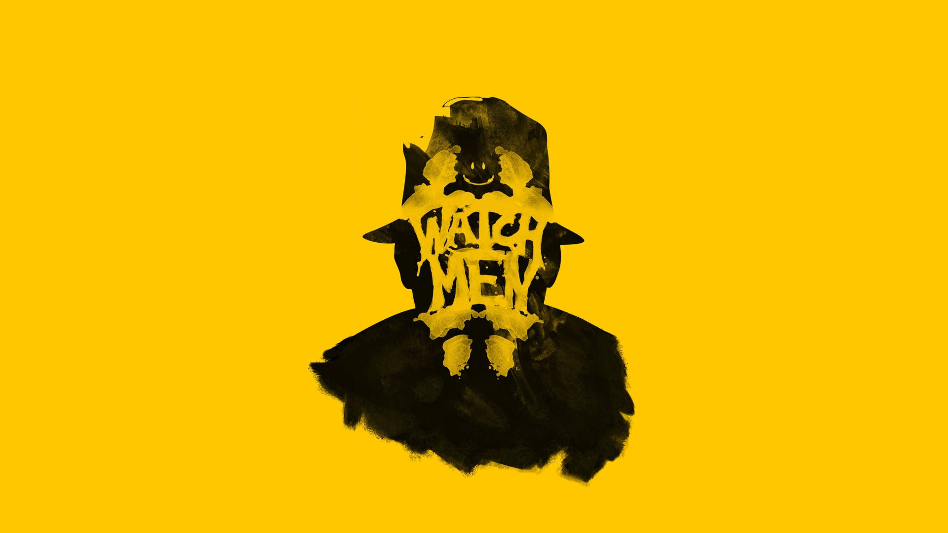 Watchmen Ink Splatter Art Background