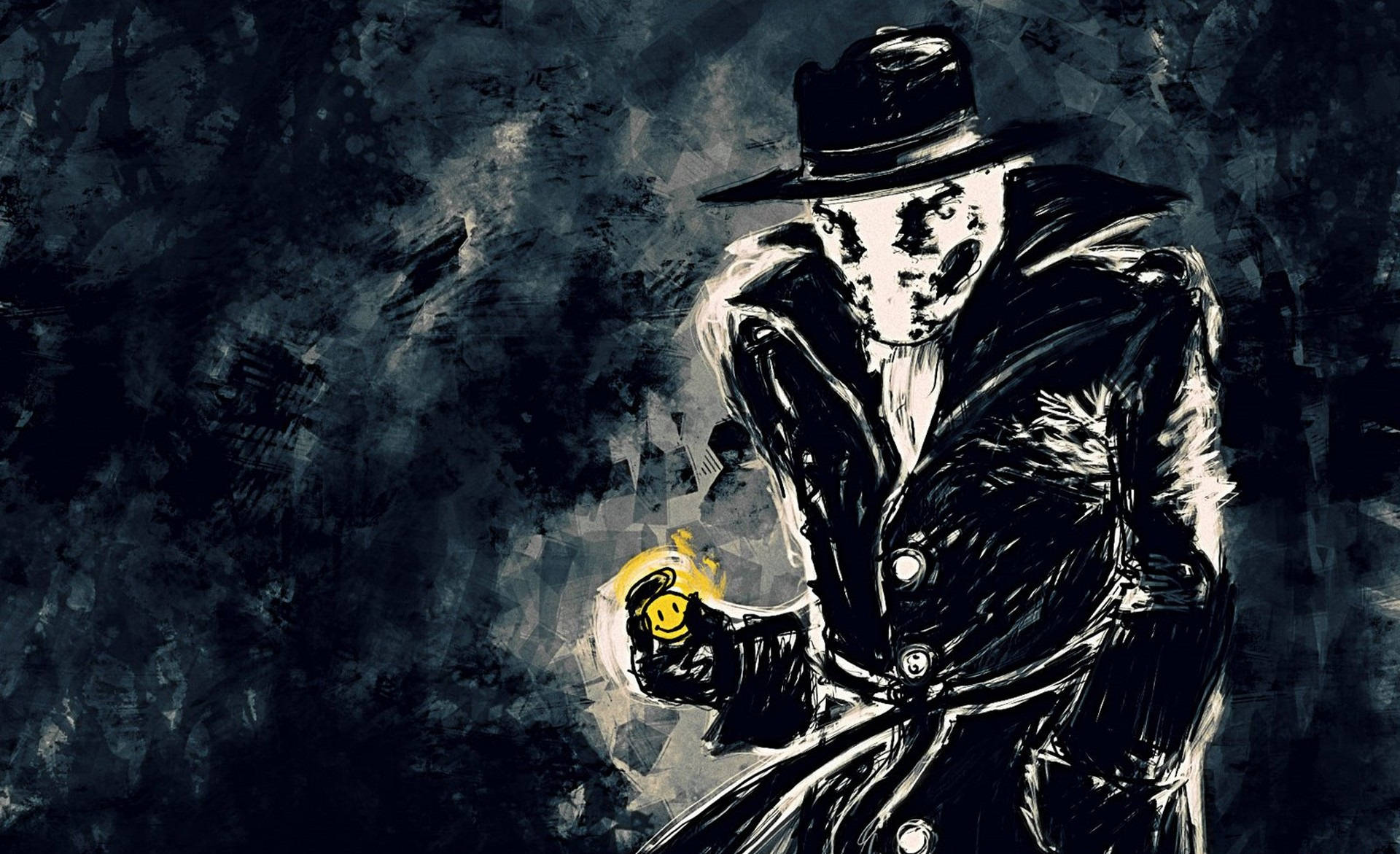 Watchmen Rorschach Grim Art Background