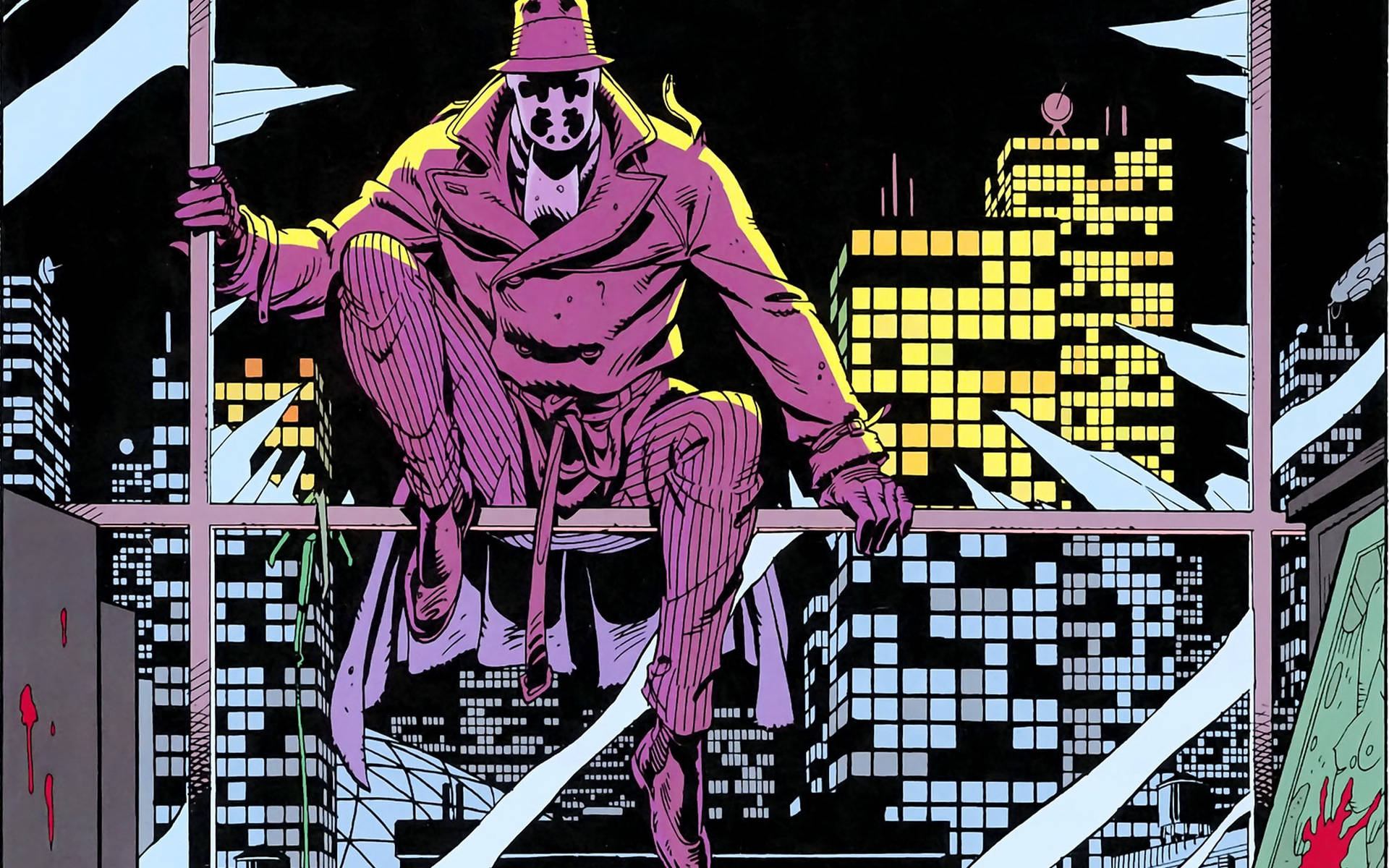 Watchmen Rorschach Window Background