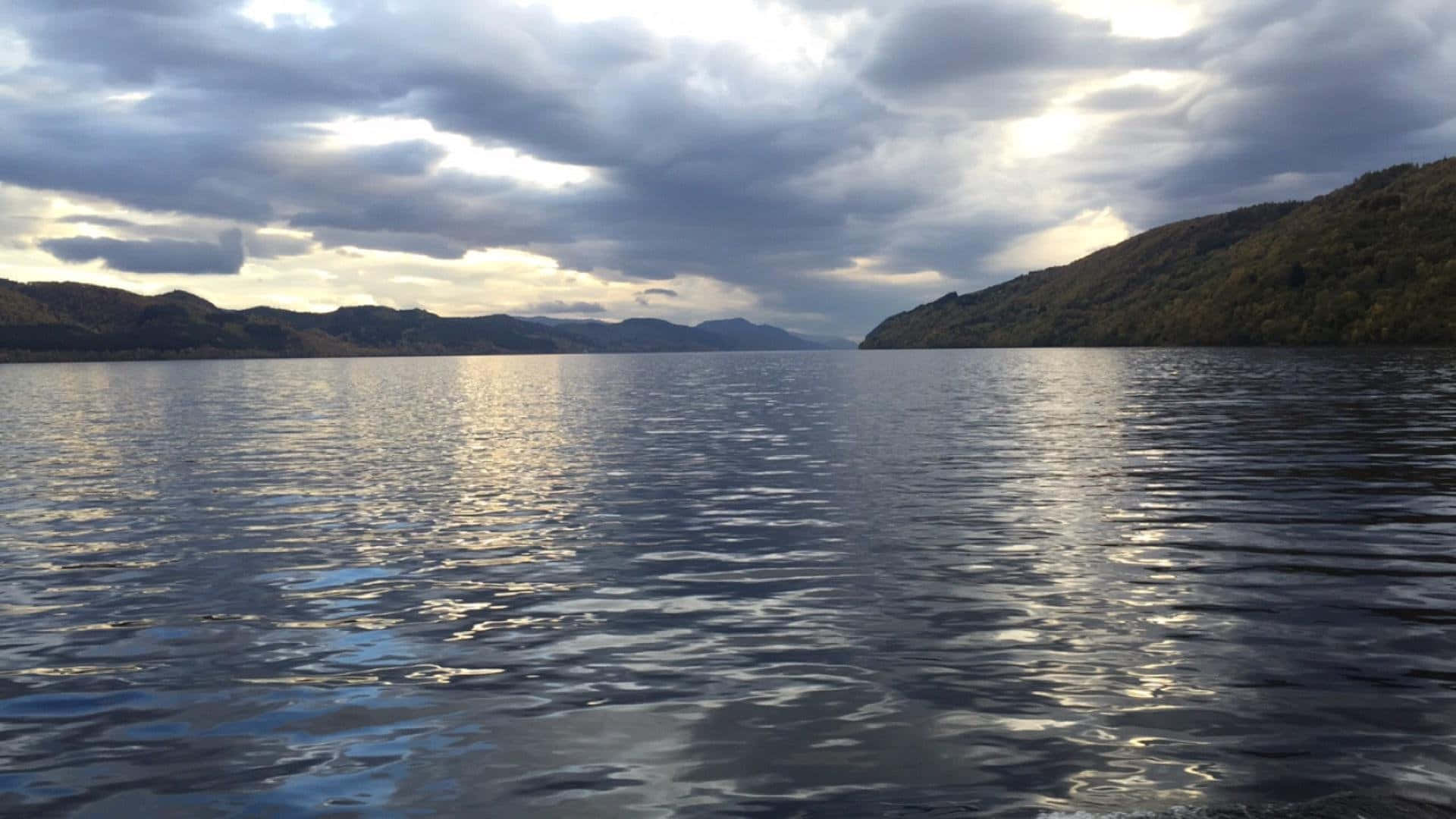 Water At Loch Ness Lake Background