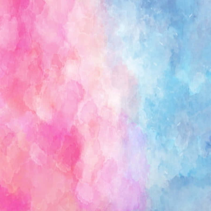 Water Color Pink And Blue Aesthetic Background