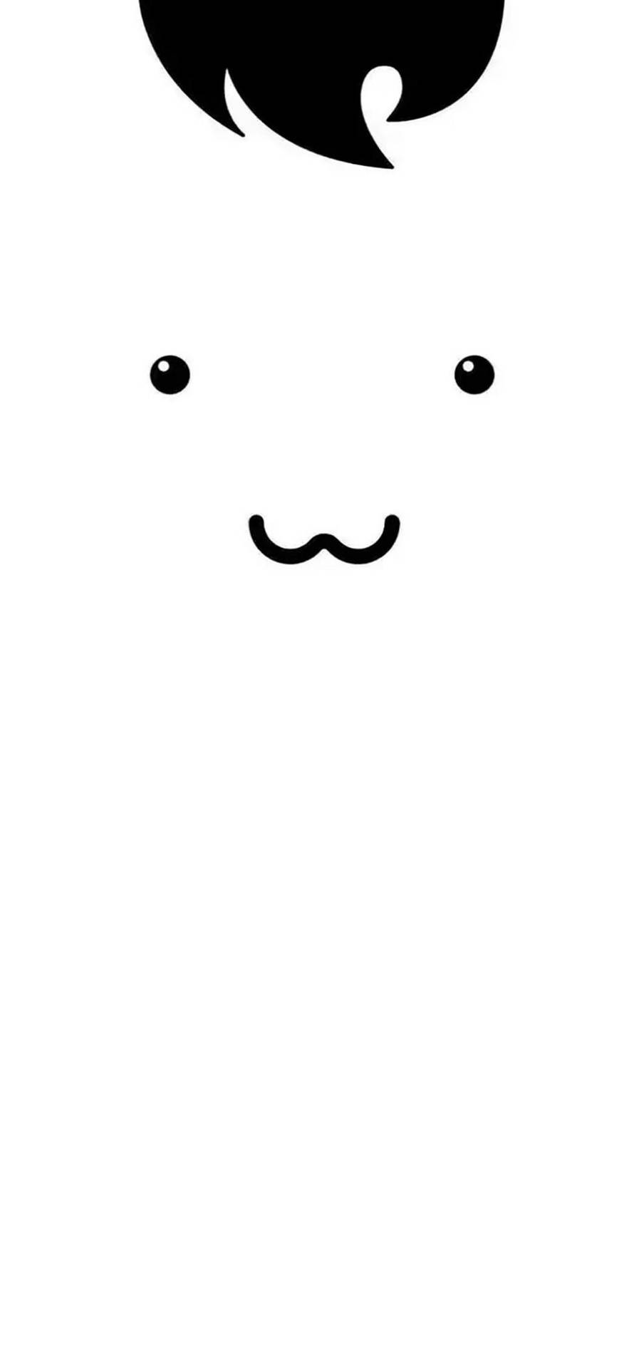 Water Drop Notch Happy Face Background