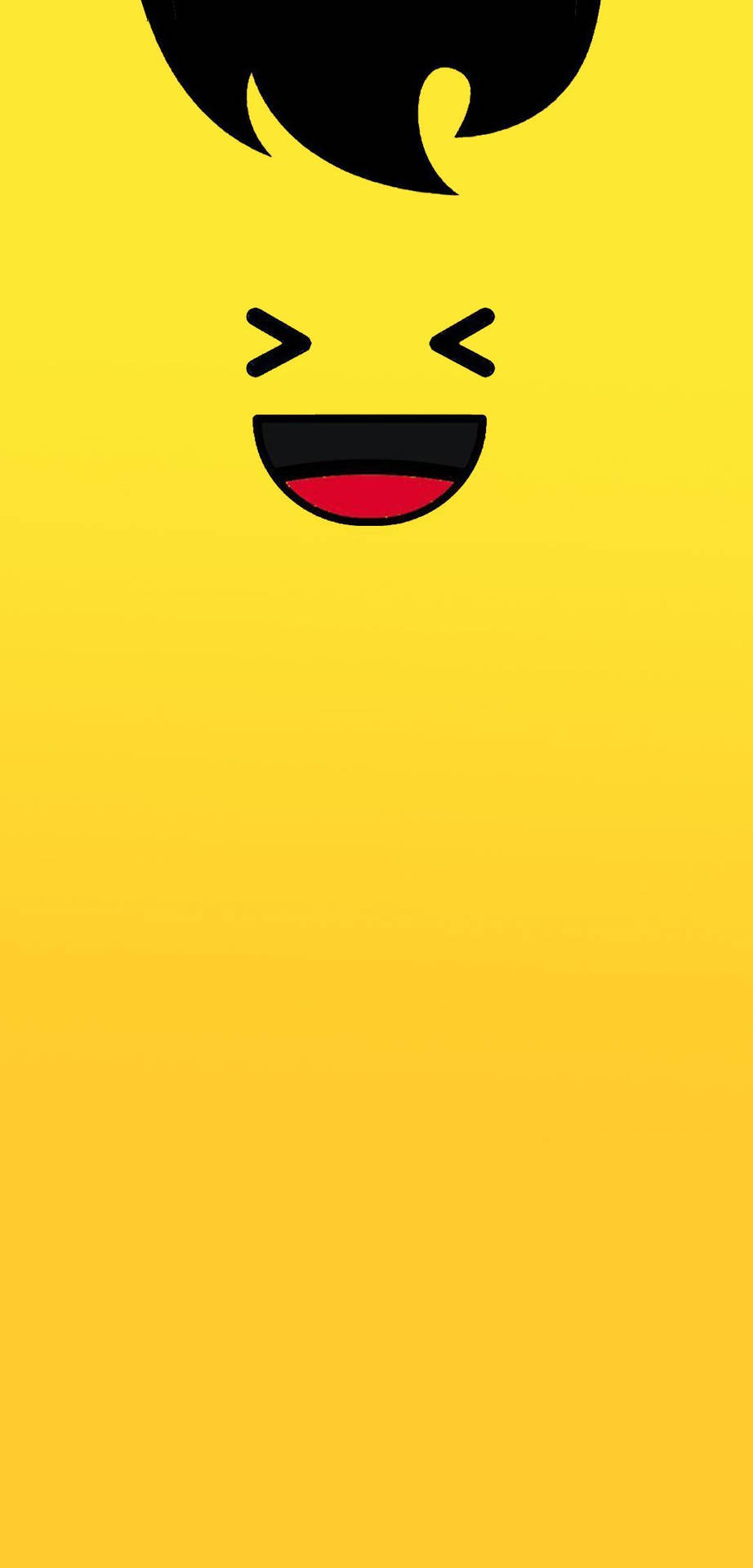 Water Drop Notch Laughing Face Background