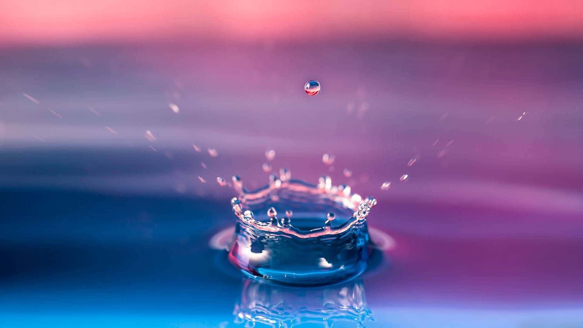 Water Drop Splash Nice Desktop Background