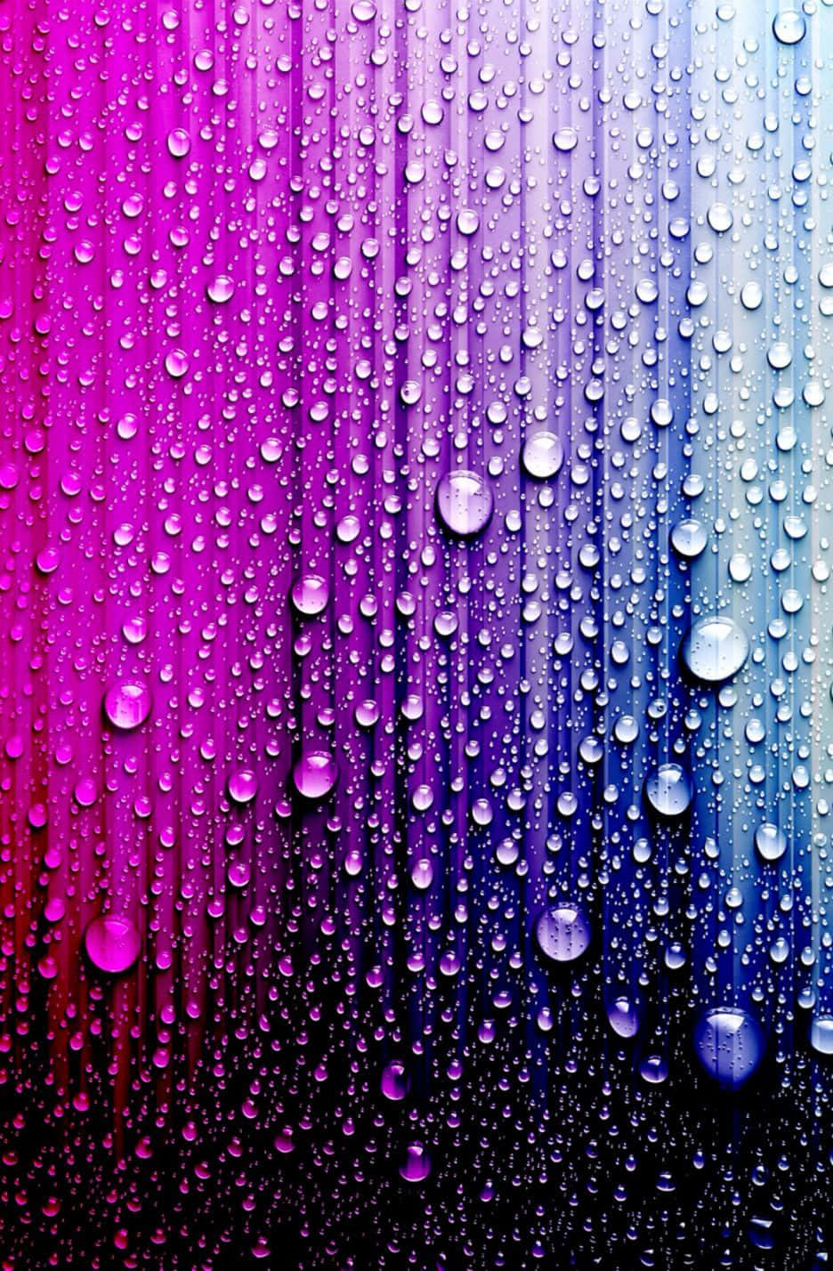 Water Droplets On A Purple And Blue Background Background