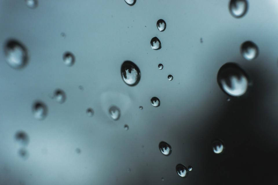 Water Droplets On Screen Background