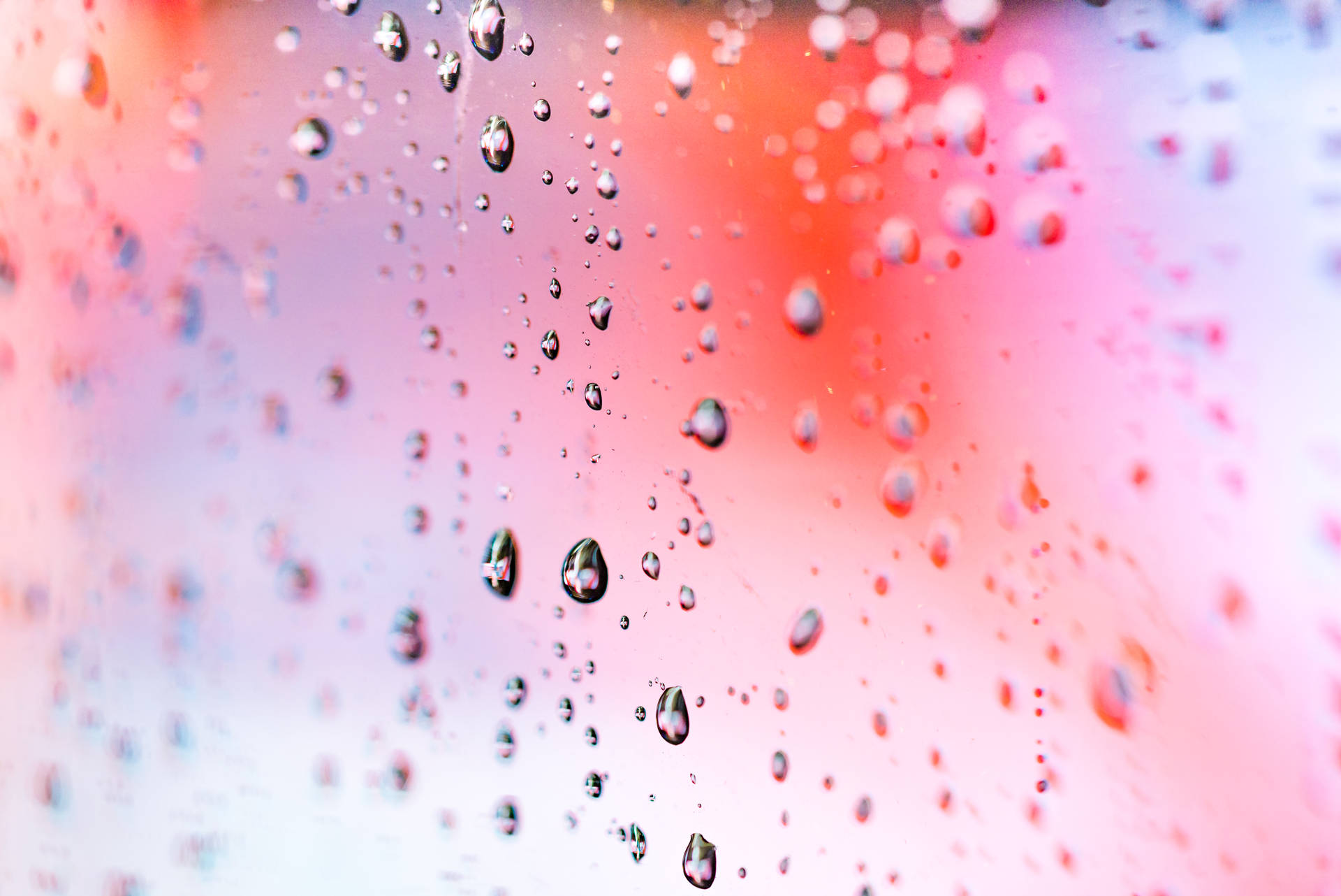 Water Droplets On Window Background