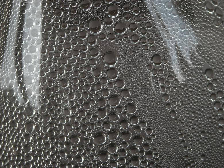 Water Droplets On Window Background