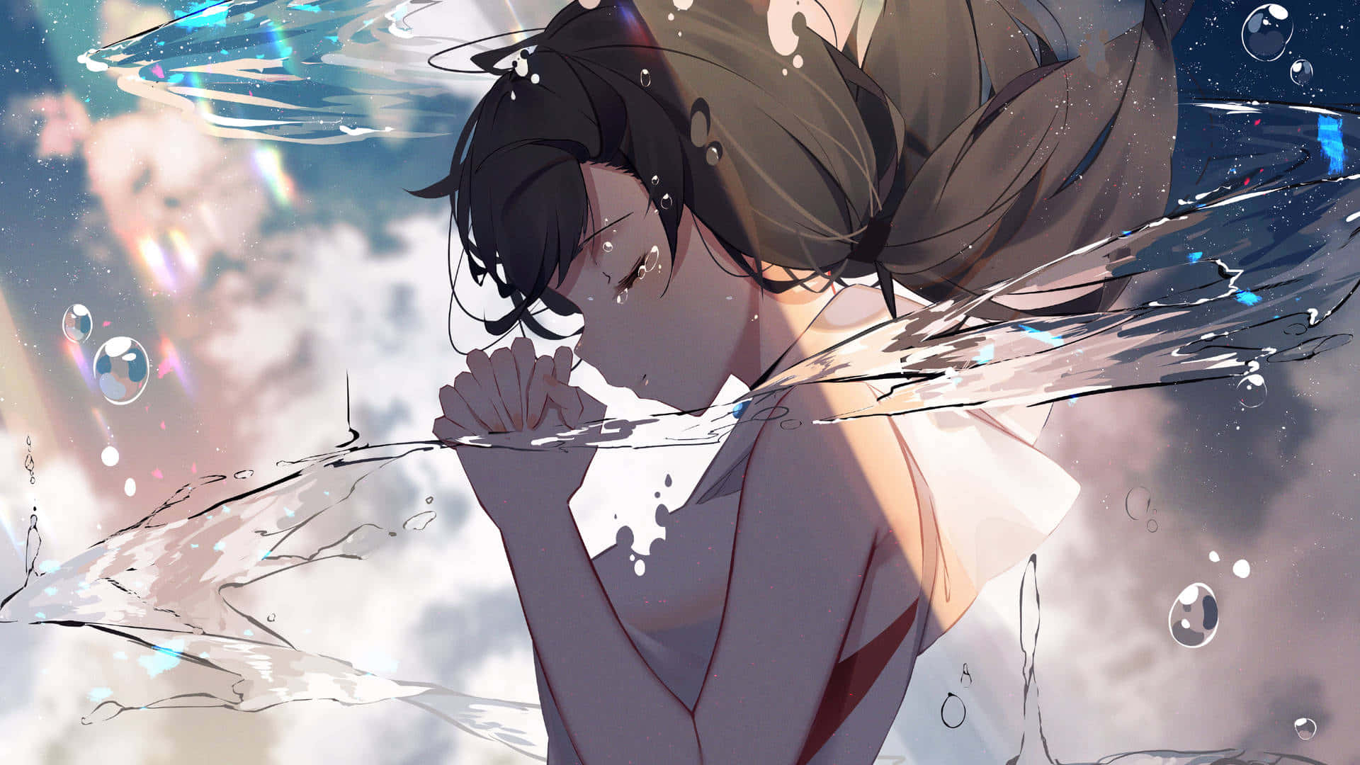 Water Google Anime Girl