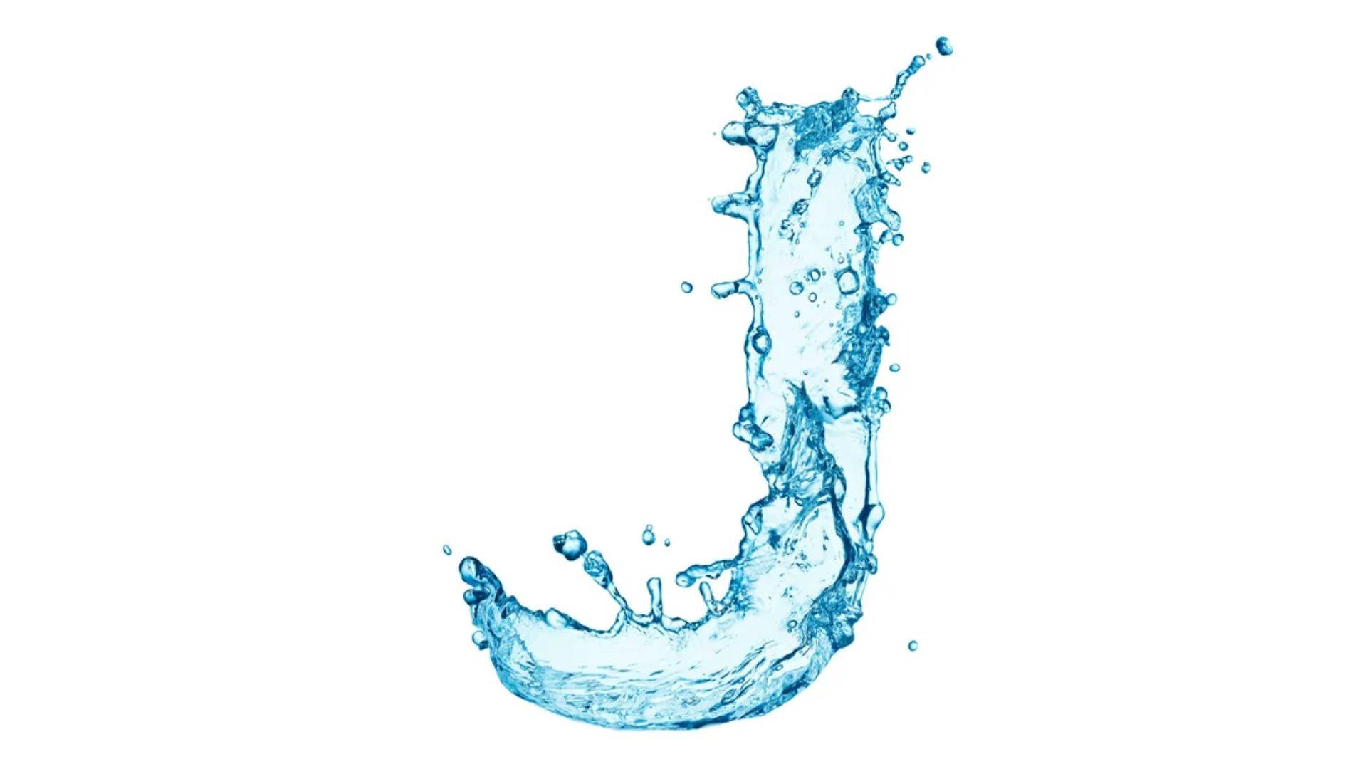 Water Letter J Background