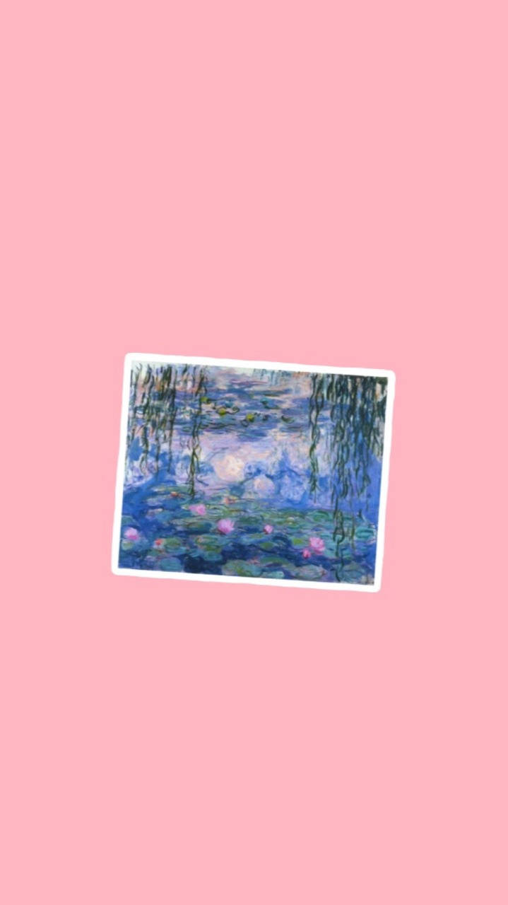 Water Lilies Impressionist Art Background