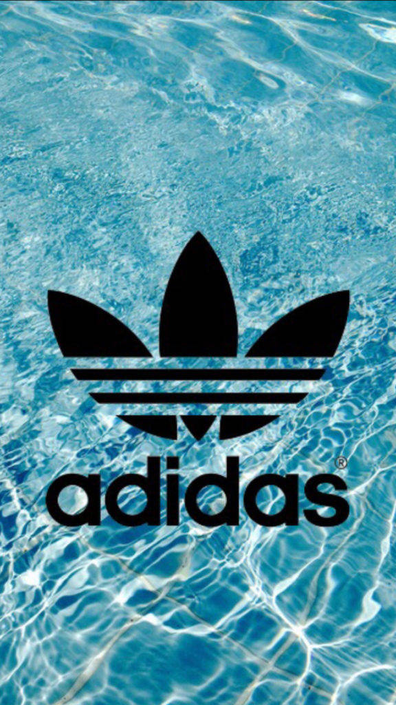 Water With Logo Of Adidas Iphone Background