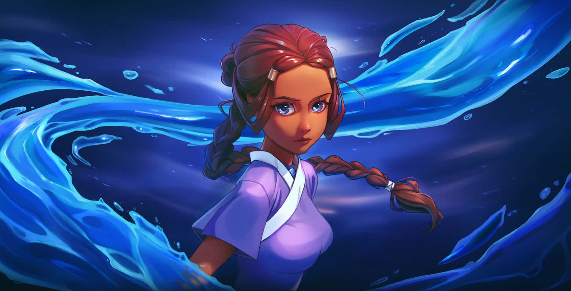 Waterbending Master Katara Artwork Background