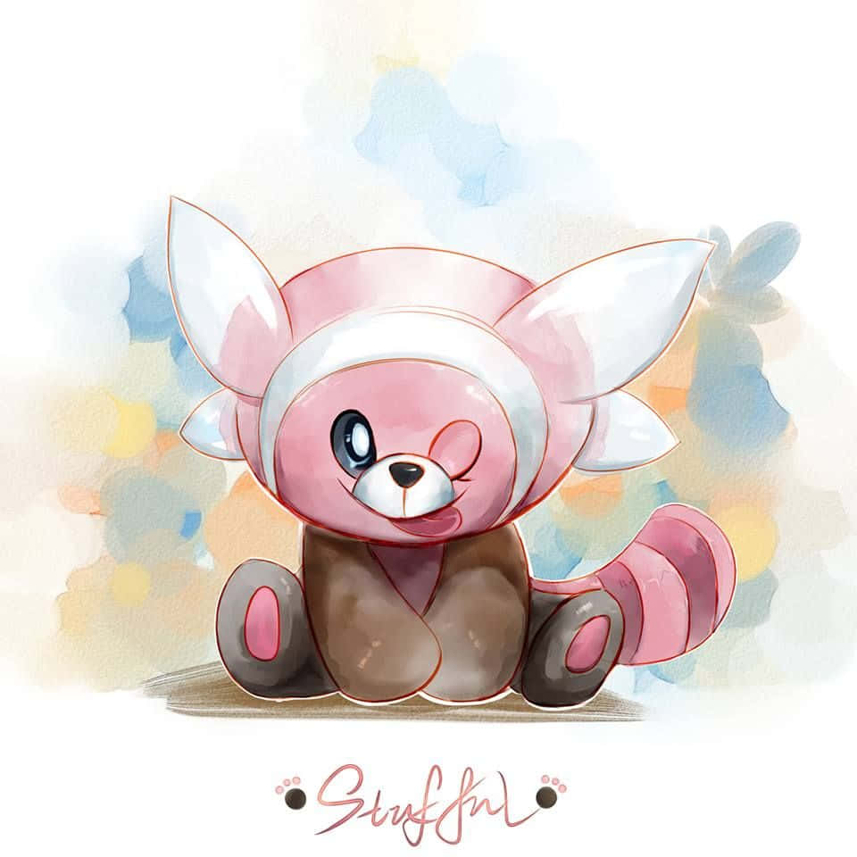 Watercolor Artwork Of Stufful Background