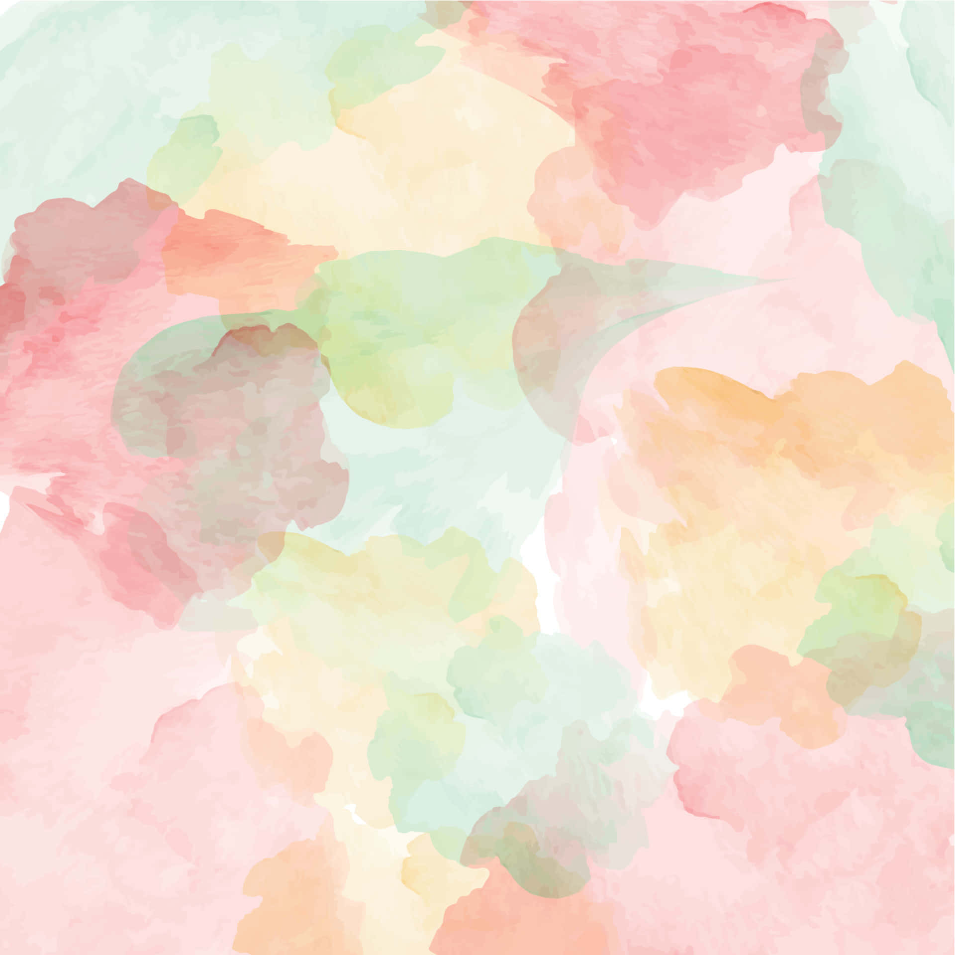 Watercolor Background With A Pink, Green, And Yellow Color Background