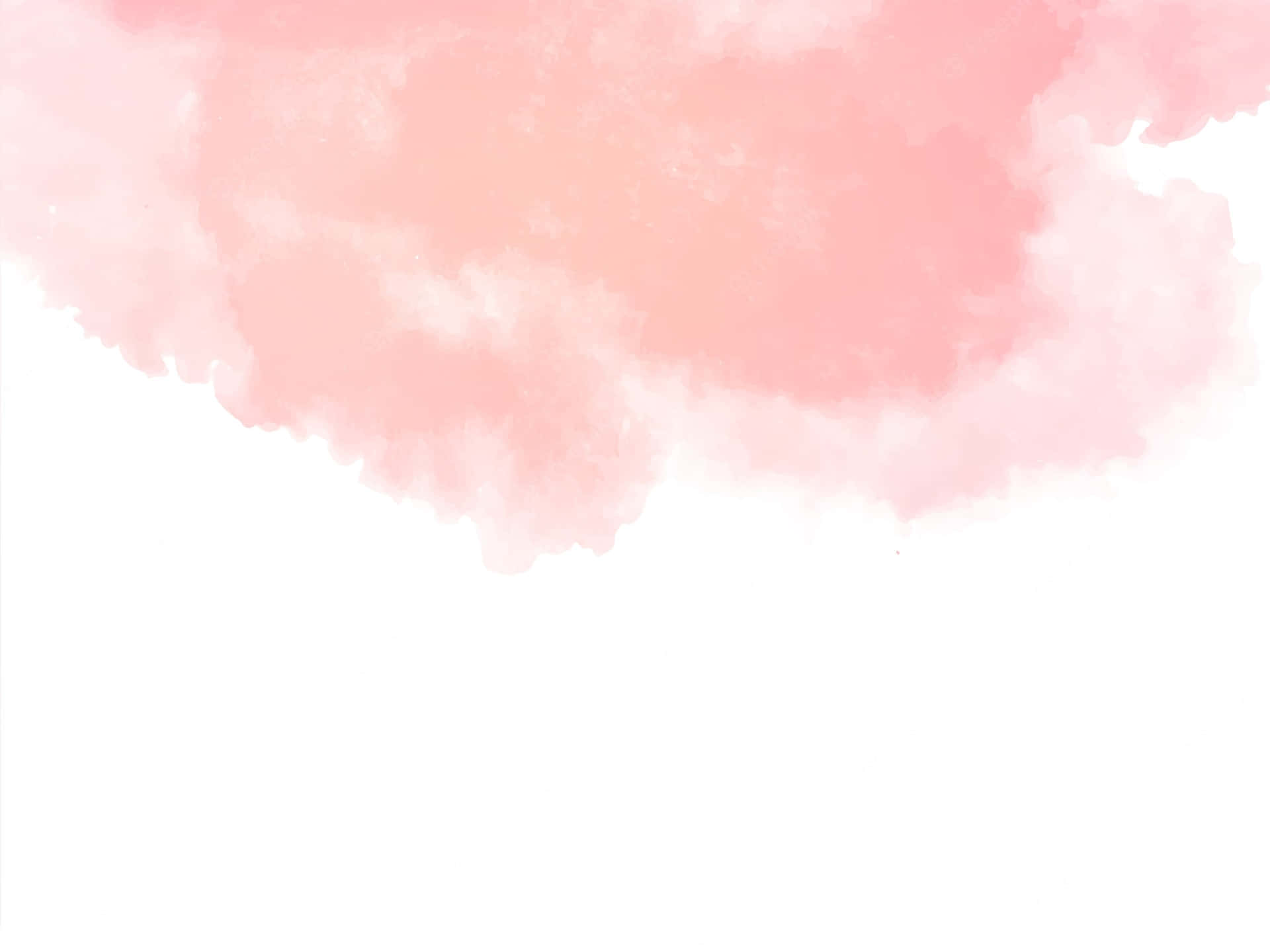 Watercolor Background With Pink And White Clouds Background