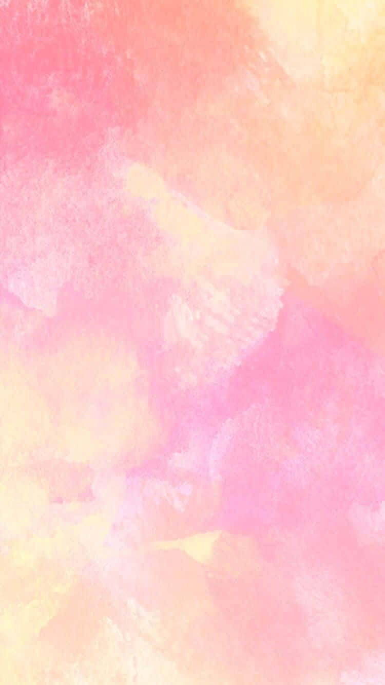 Watercolor Background With Pink And Yellow Colors Background