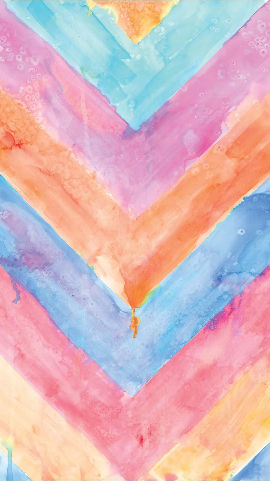 Watercolor Chevron Pattern Background