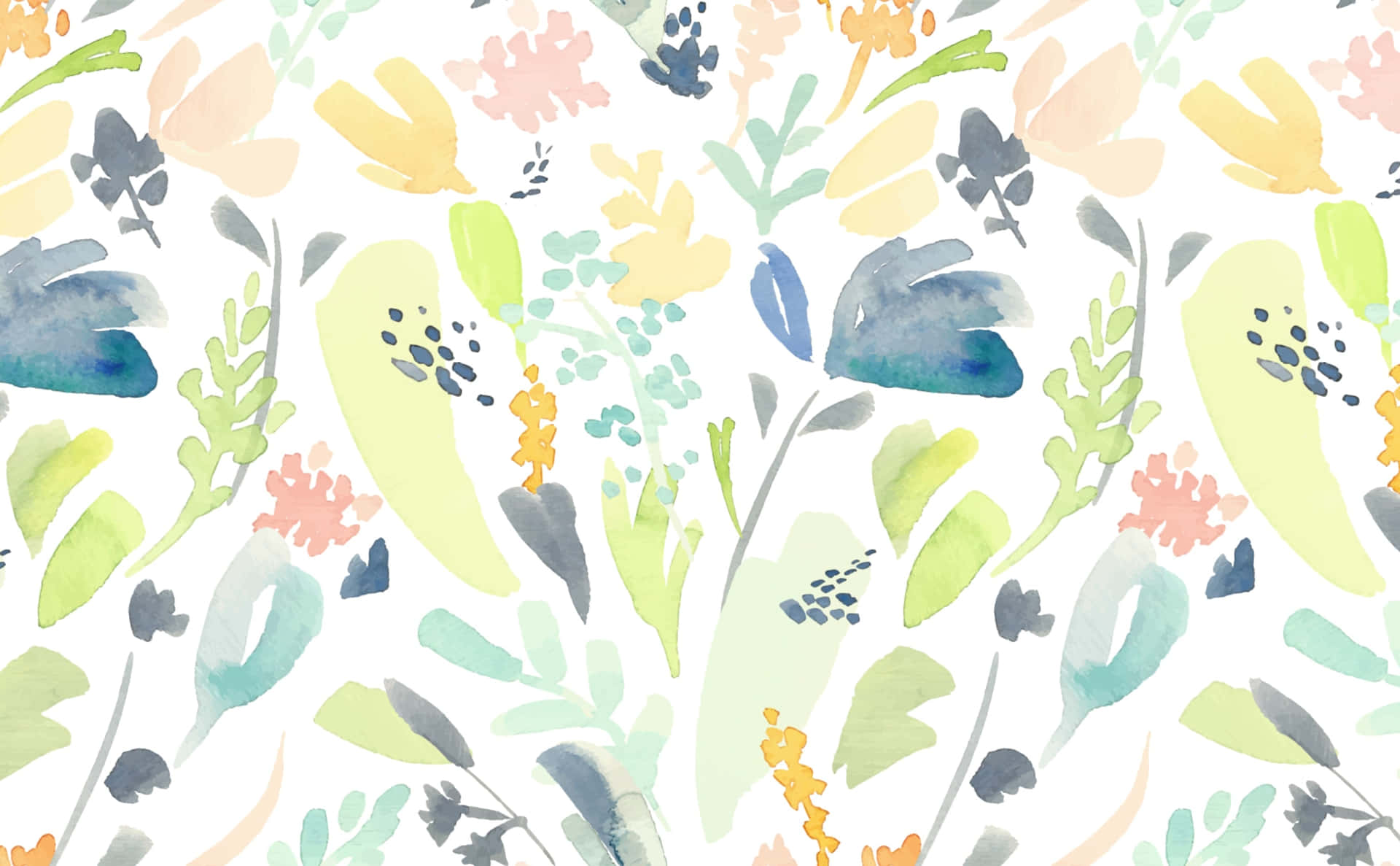 Watercolor Floral Pattern Fabric By Sarah_sass On Spoonflower - Custom Fabric Background