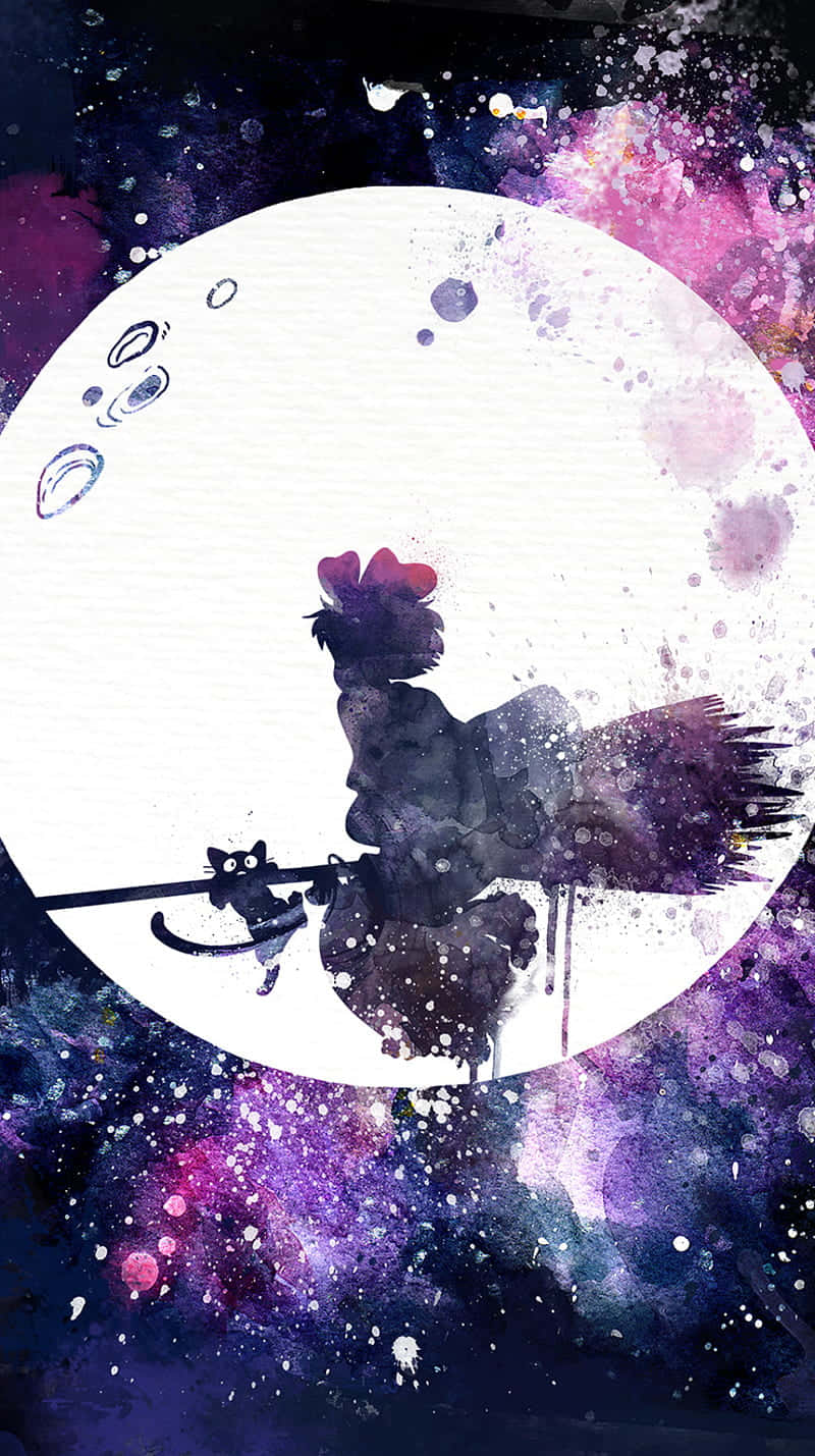 Watercolor Galaxy Studio Ghibli Phone