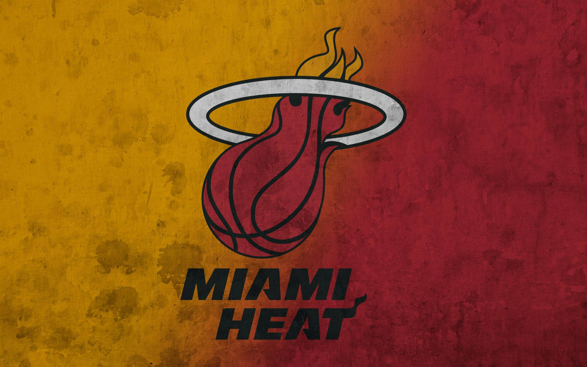 Watercolor Miami Heat Poster Background