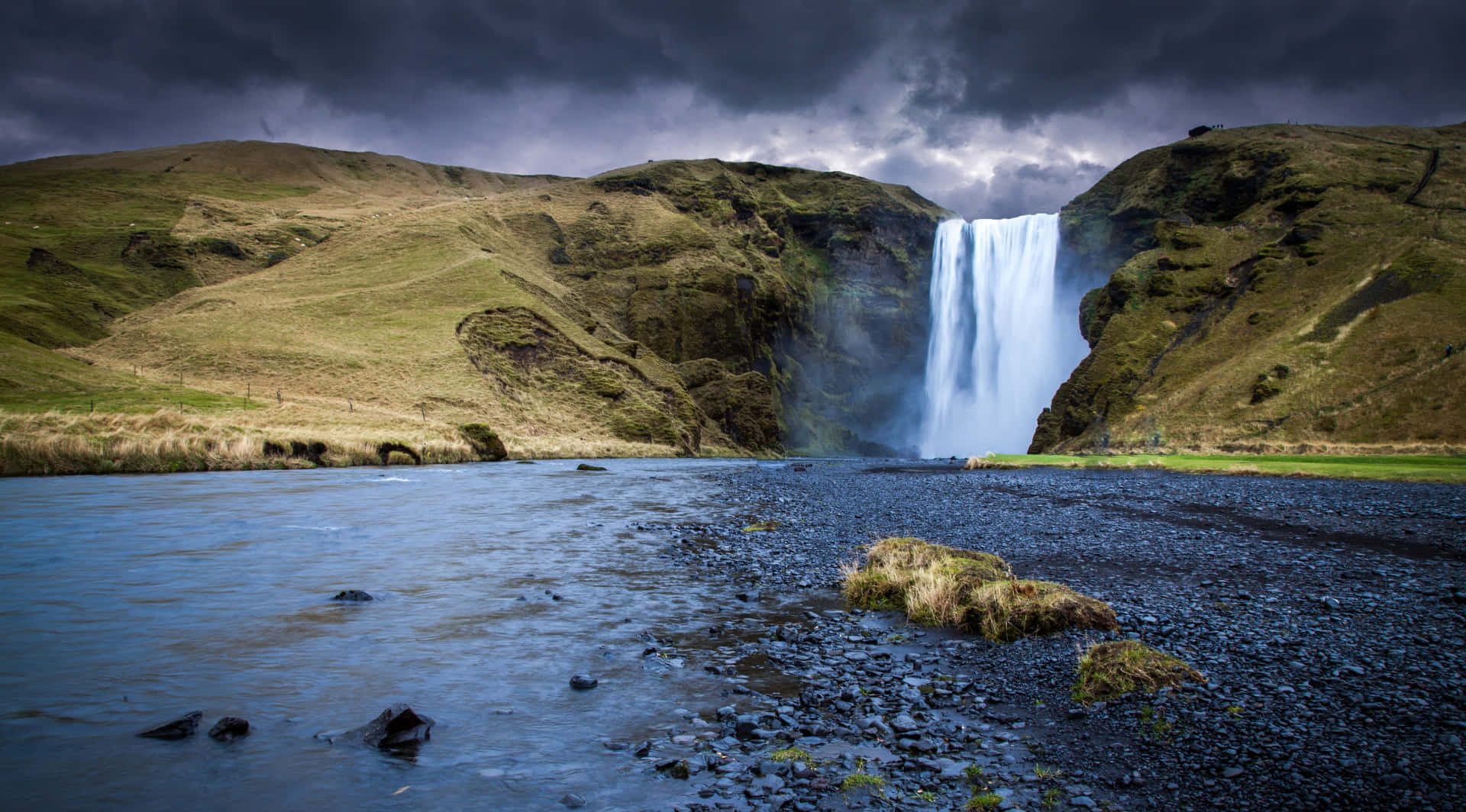 Waterfall In Iceland