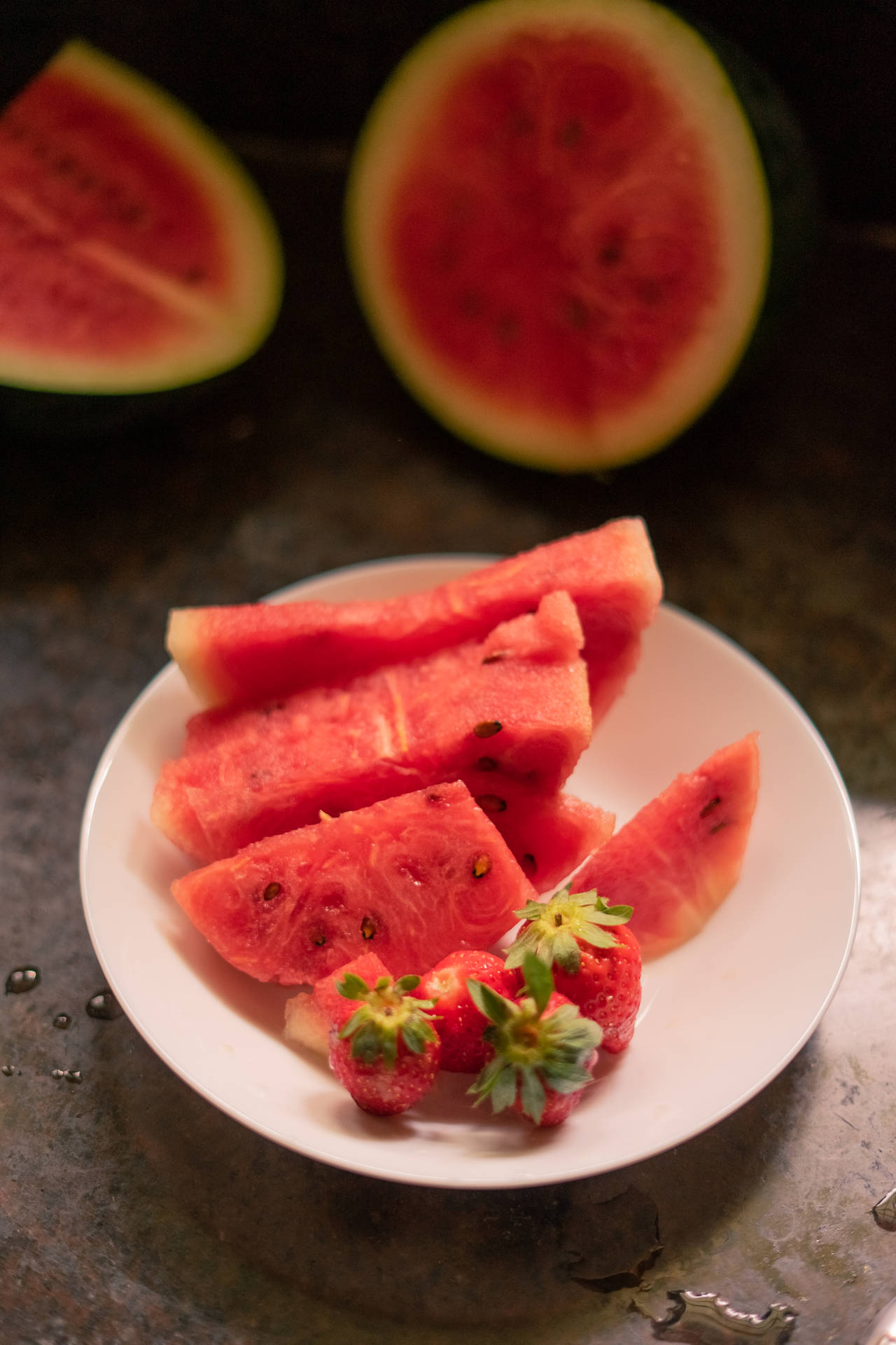 Watermelon And Strawberries
