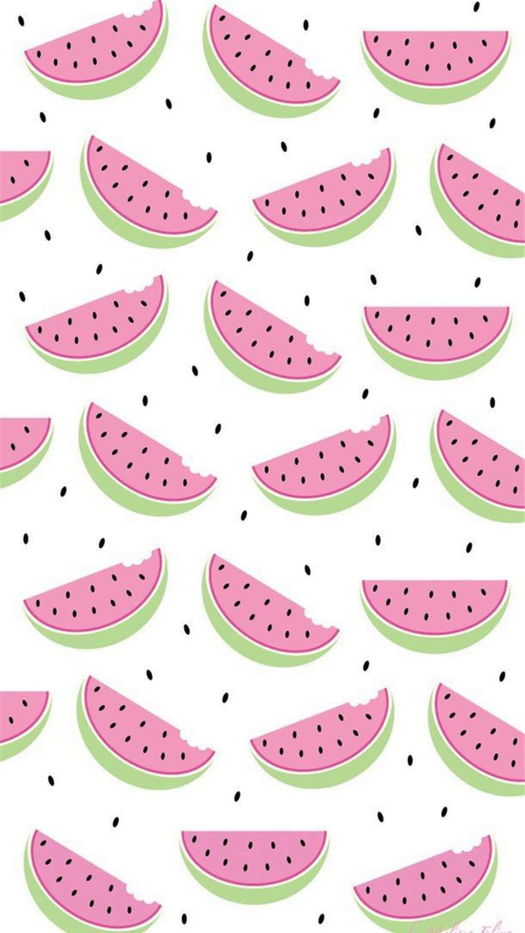 Watermelon Pattern Wallpaper - Pink Watermelon Wallpaper Background