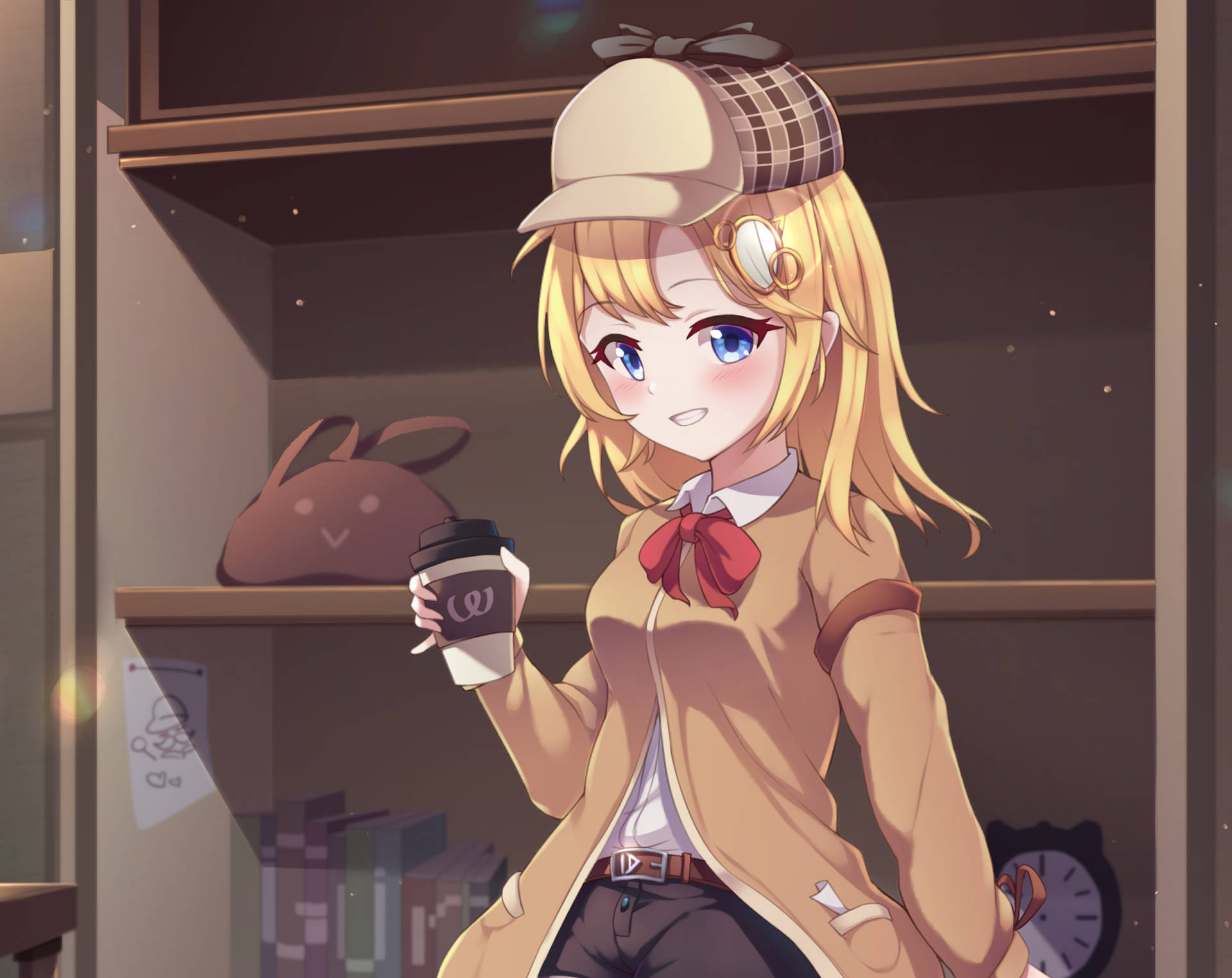 Watson Amelia With Coffee Background